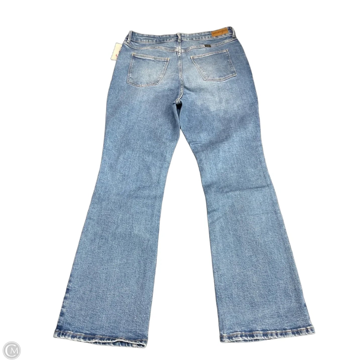 Jeans Boot Cut By Wrangler In Blue Denim, Size: 14