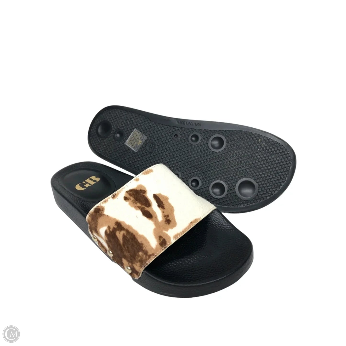 Sandals Flats By Gianni Bini In Animal Print, Size: 8