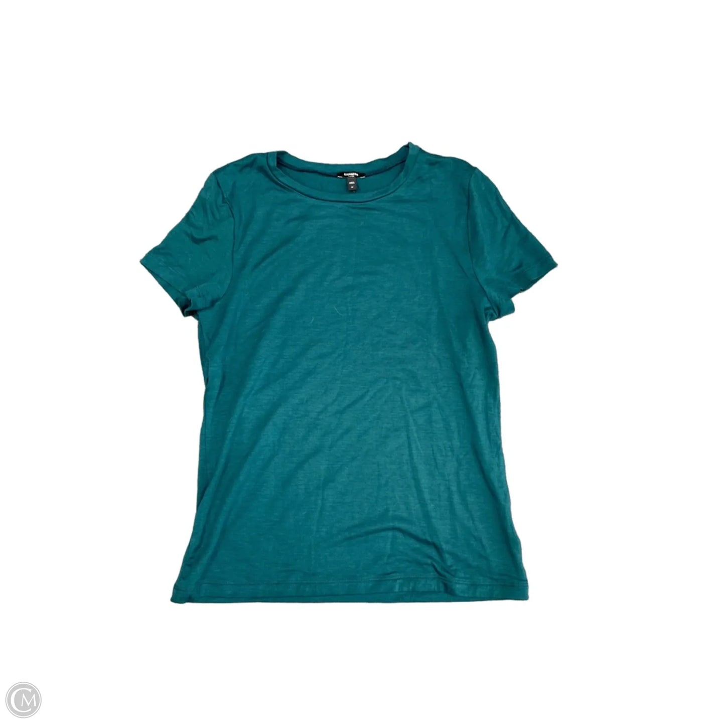 Top Short Sleeve By Express In Teal, Size: M