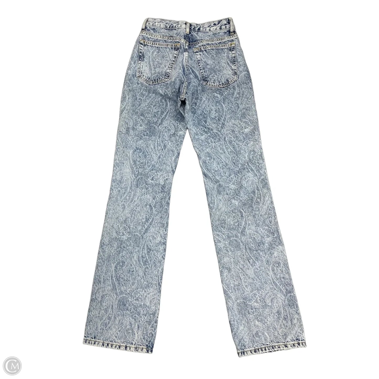 Jeans Straight By Mng In Blue Denim, Size: 2