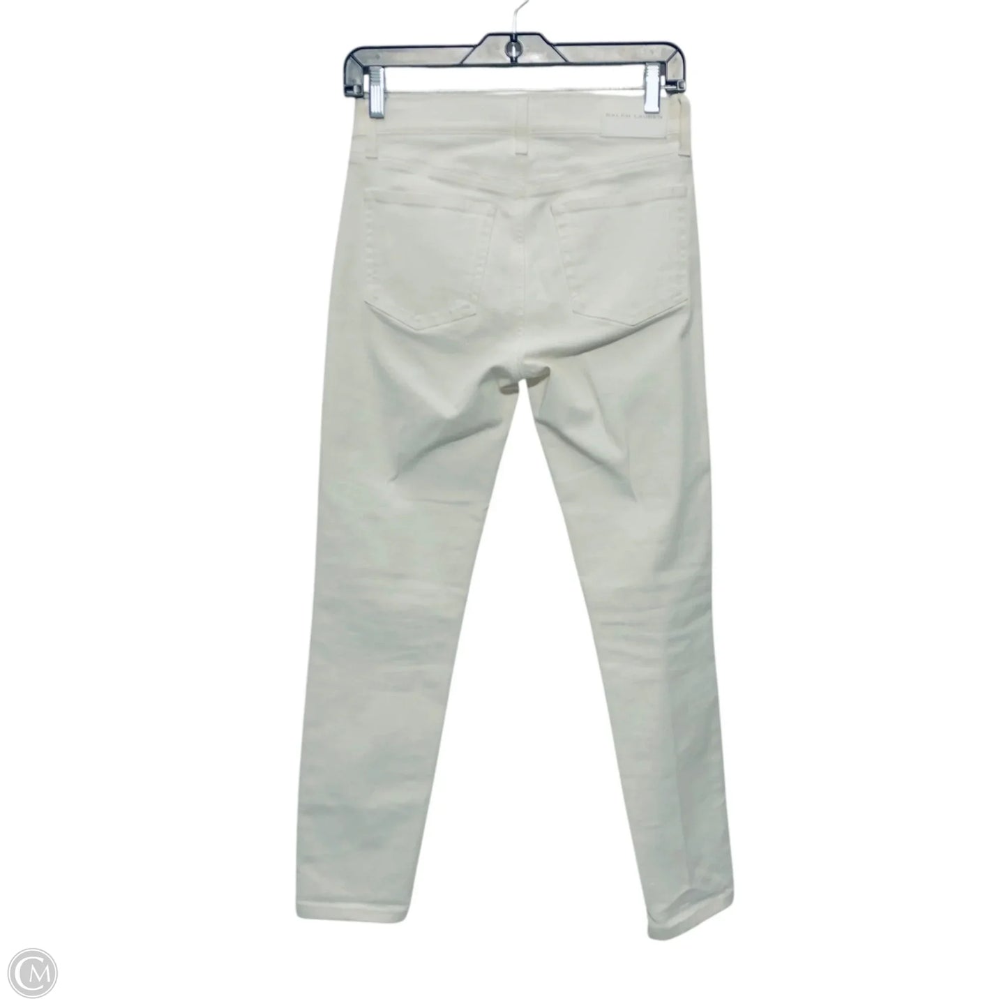 Jeans Skinny By Ralph Lauren In White, Size: 4