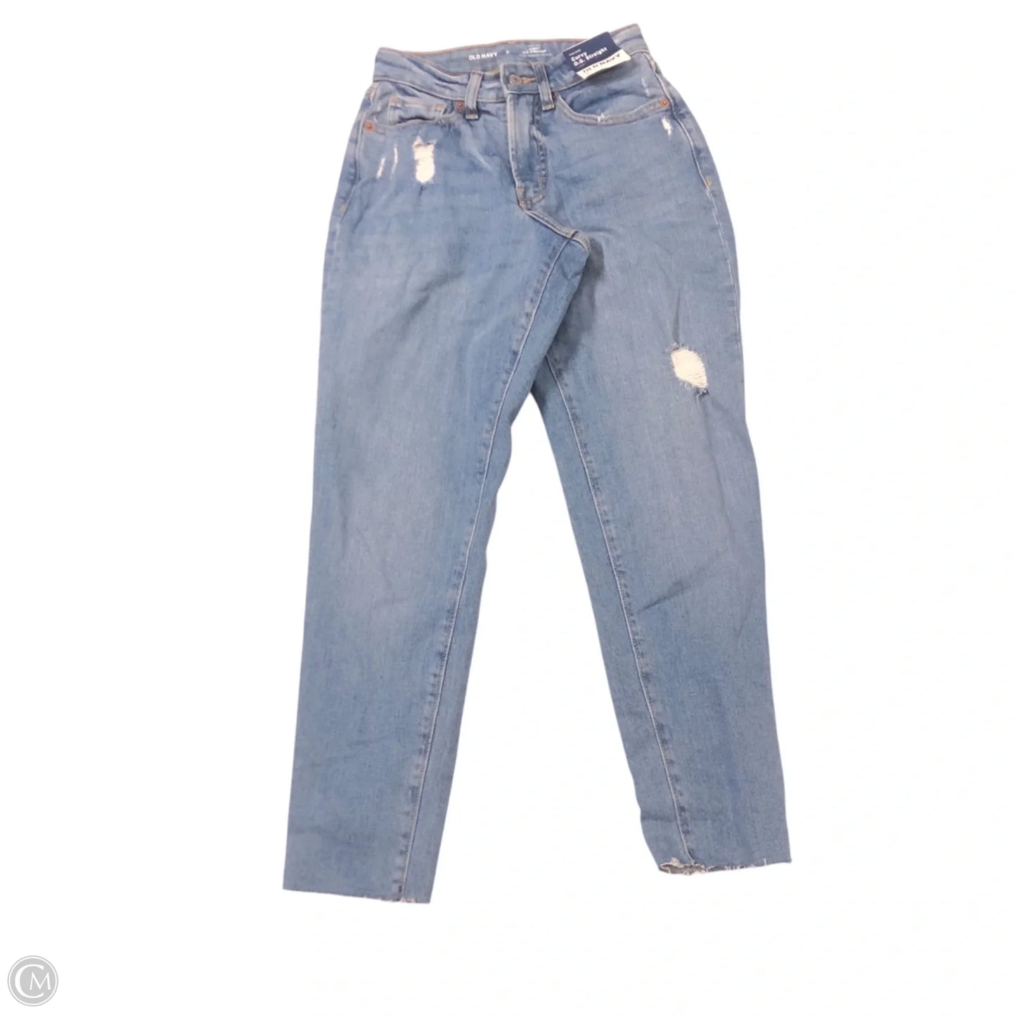 Jeans Straight By Old Navy In Blue Denim, Size: 0
