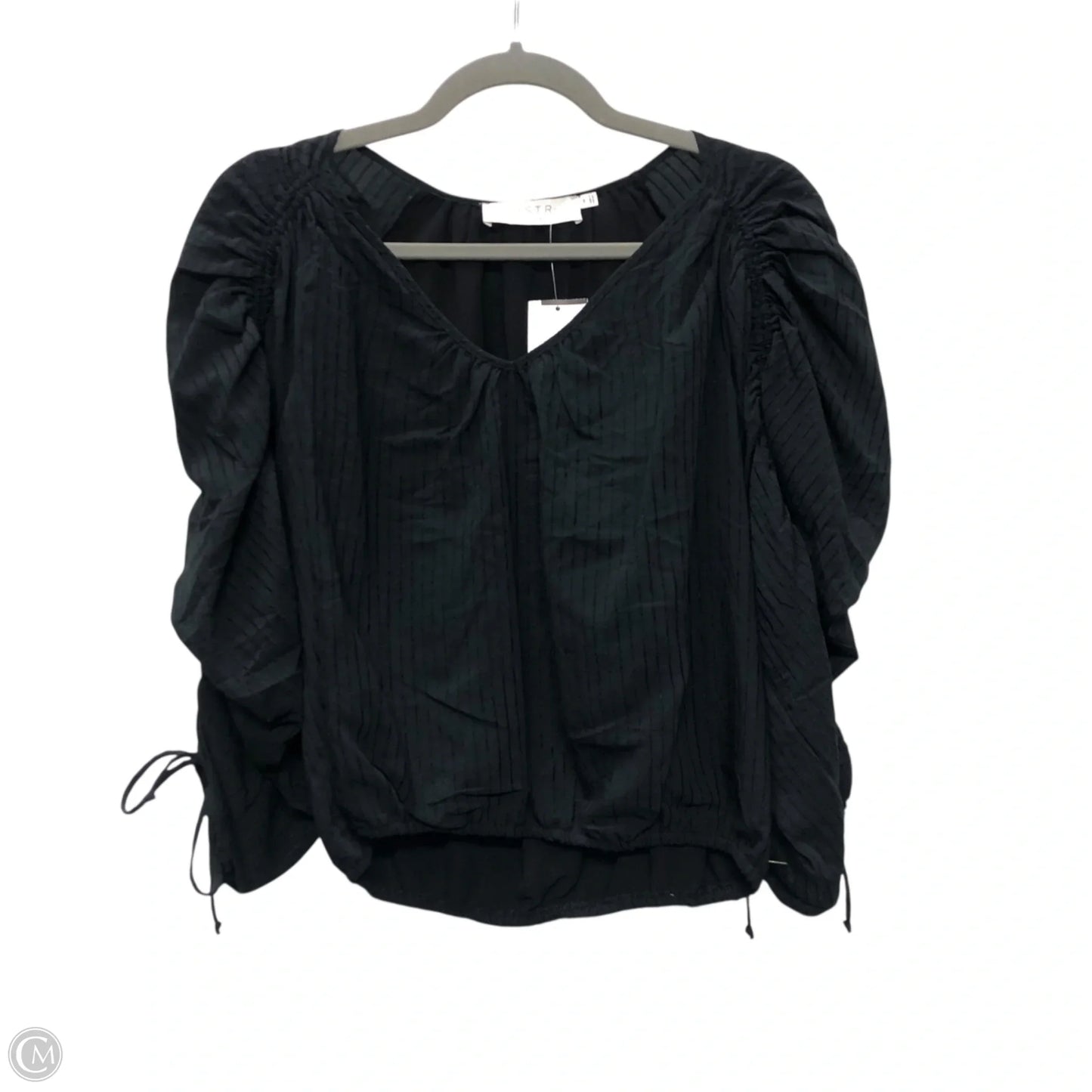 Top Long Sleeve By Astr In Black, Size: M