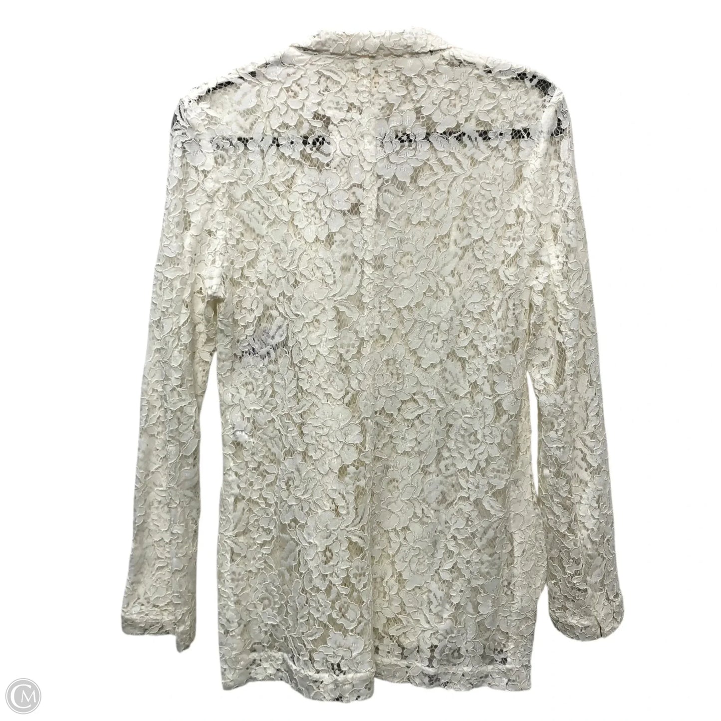 Blazer By Clothes Mentor In White, Size: S