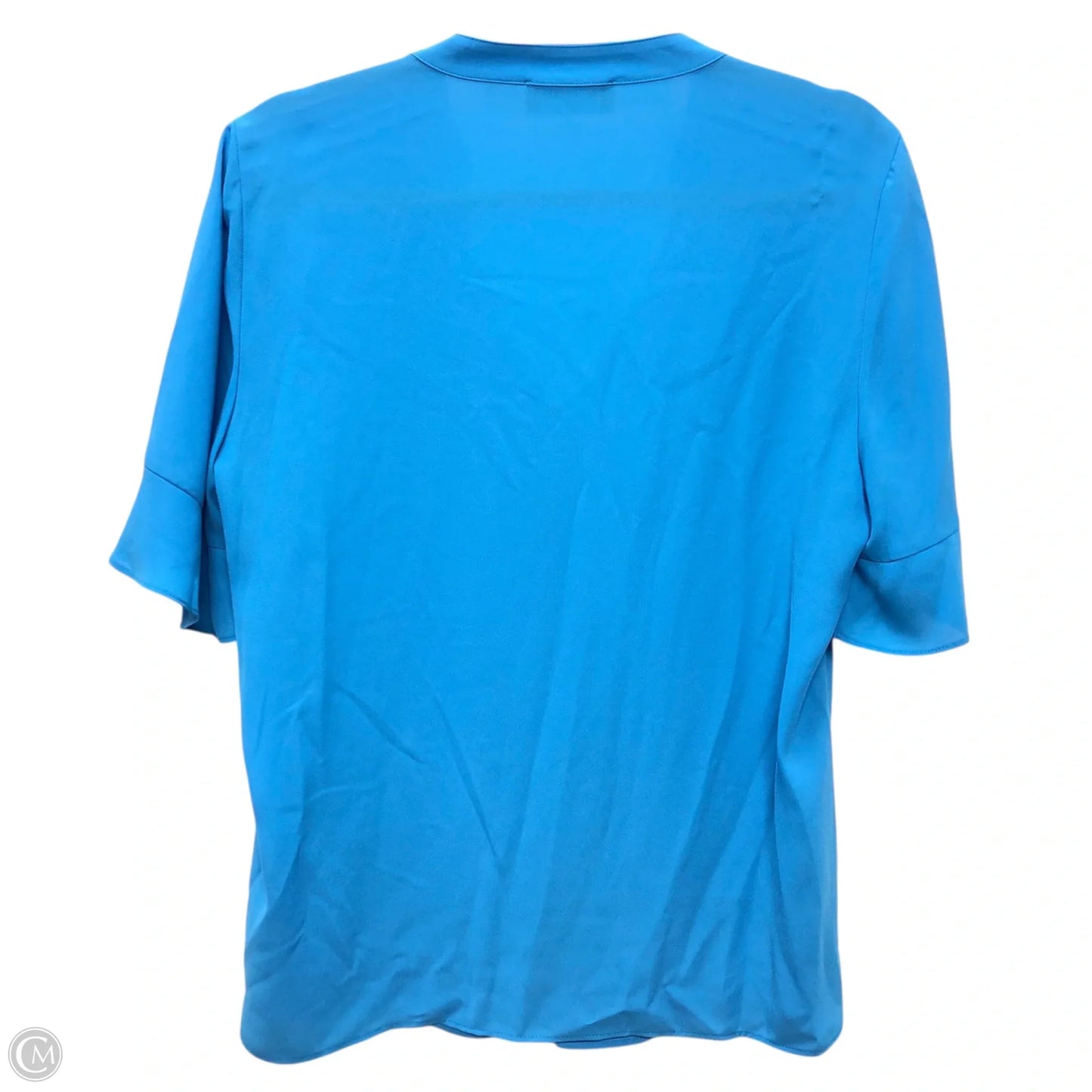 Top Short Sleeve Designer By Karl Lagerfeld In Blue, Size: M