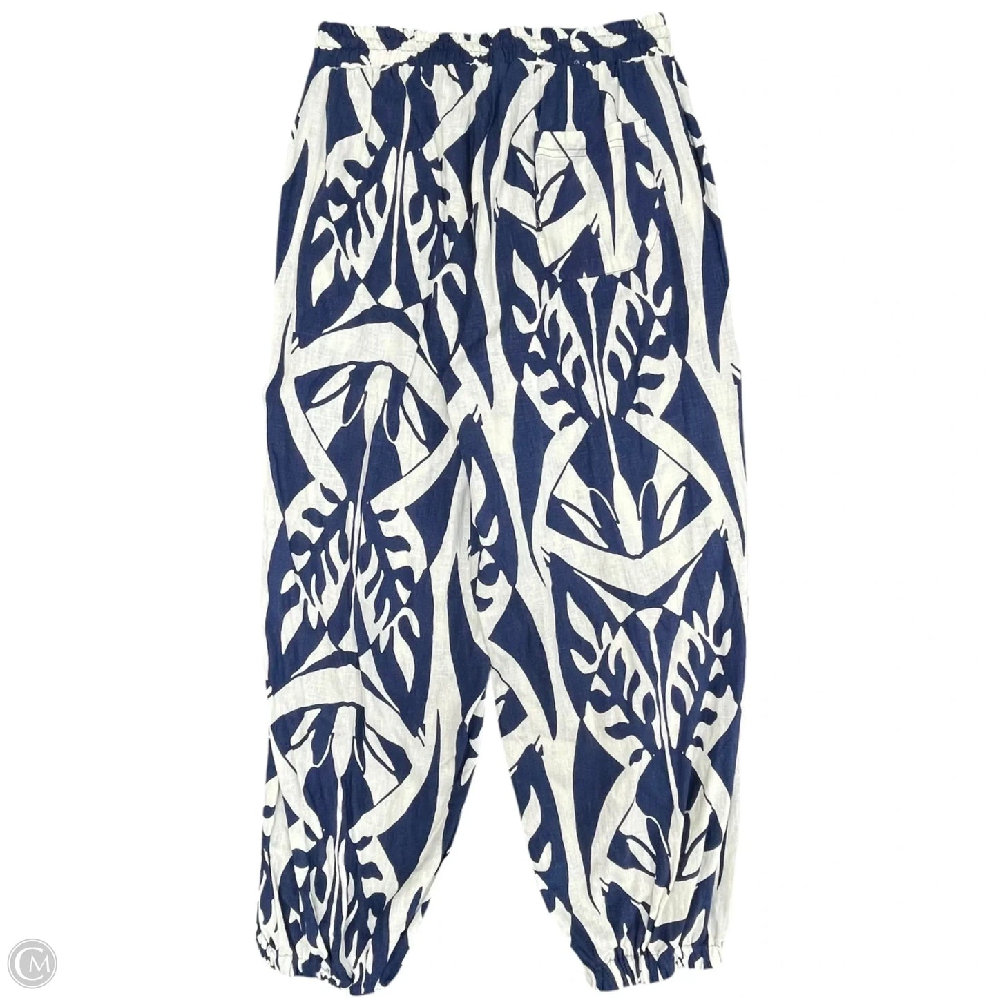 Pants Linen By Rachel Zoe In Blue & White, Size: S