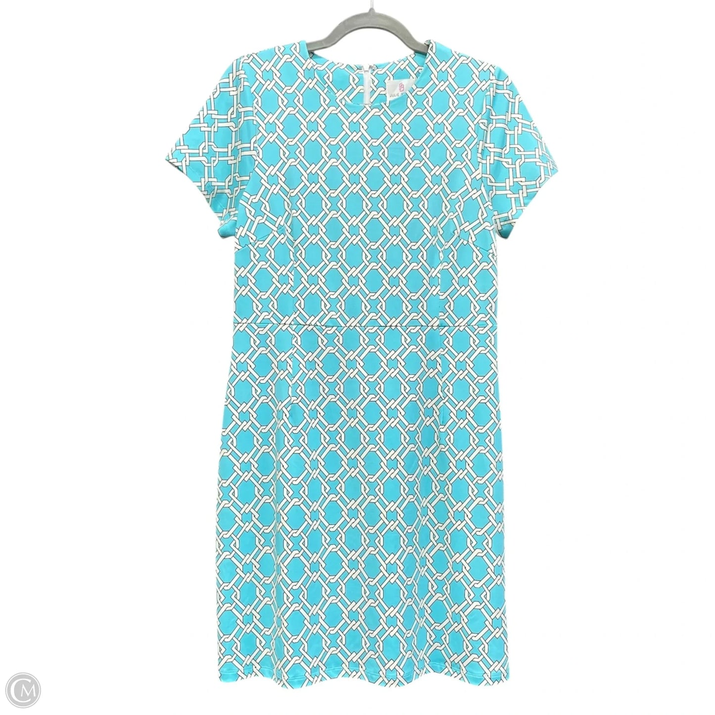 Dress Casual Short By Julie Brown In Blue & White, Size: M