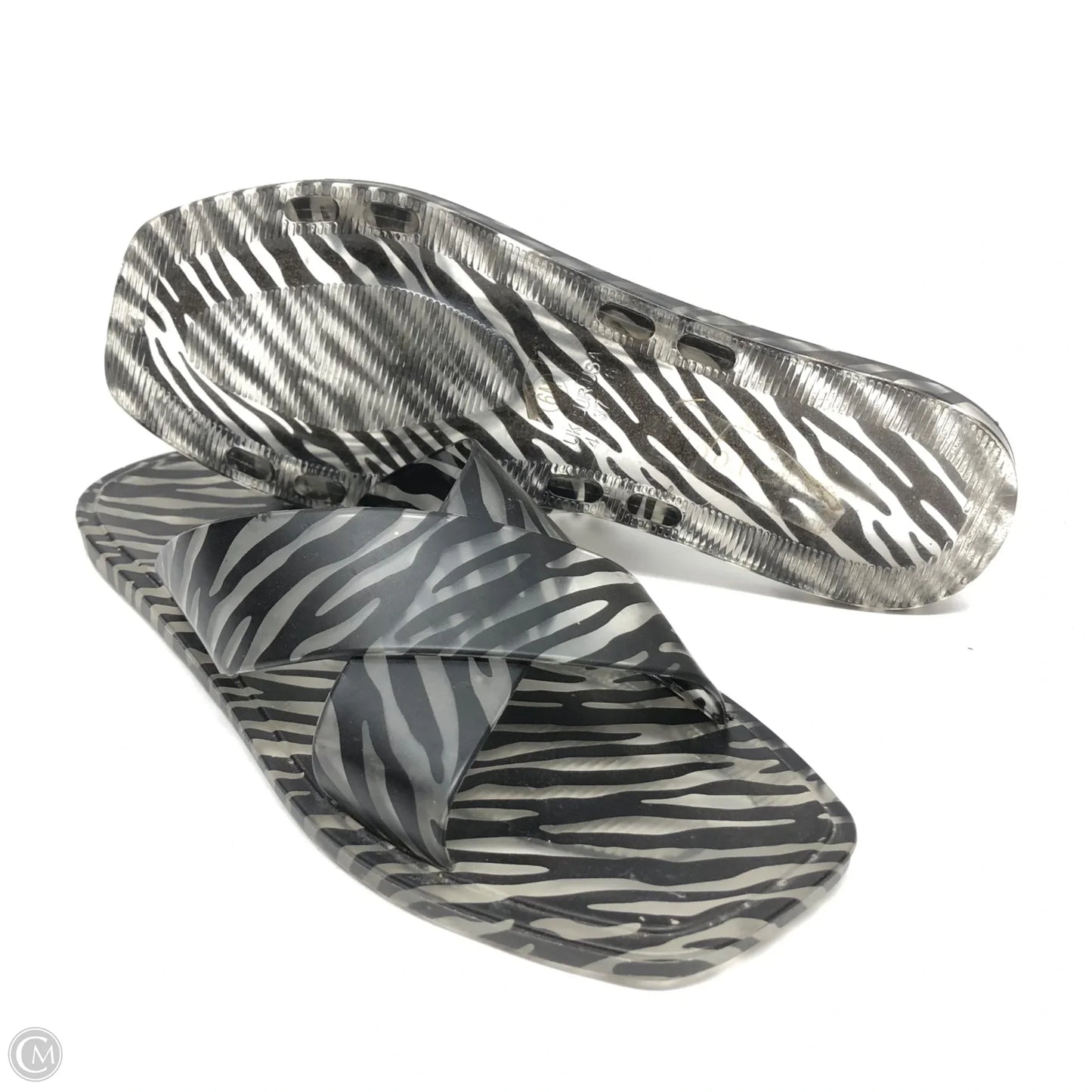 Sandals Flats By Anthropologie In Black, Size: 6