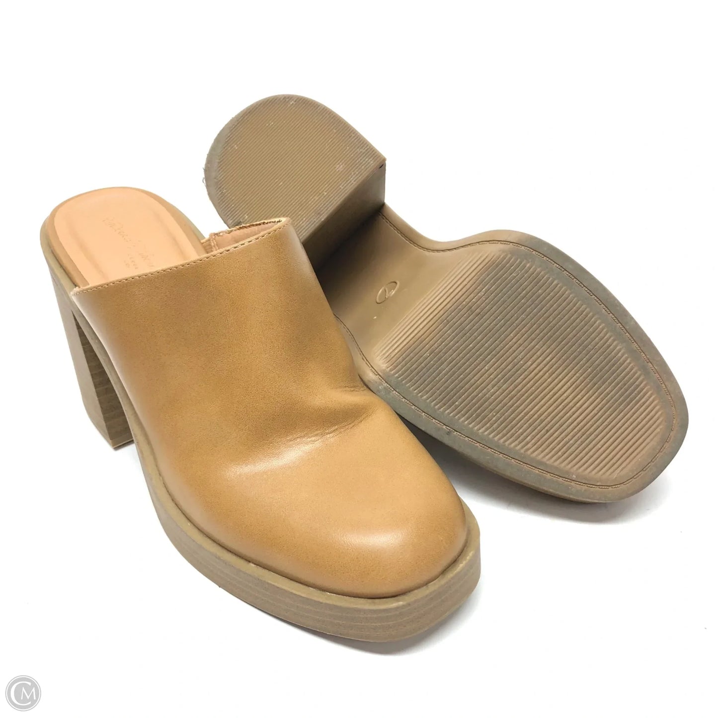 Shoes Heels Block By Universal Thread In Beige, Size: 7