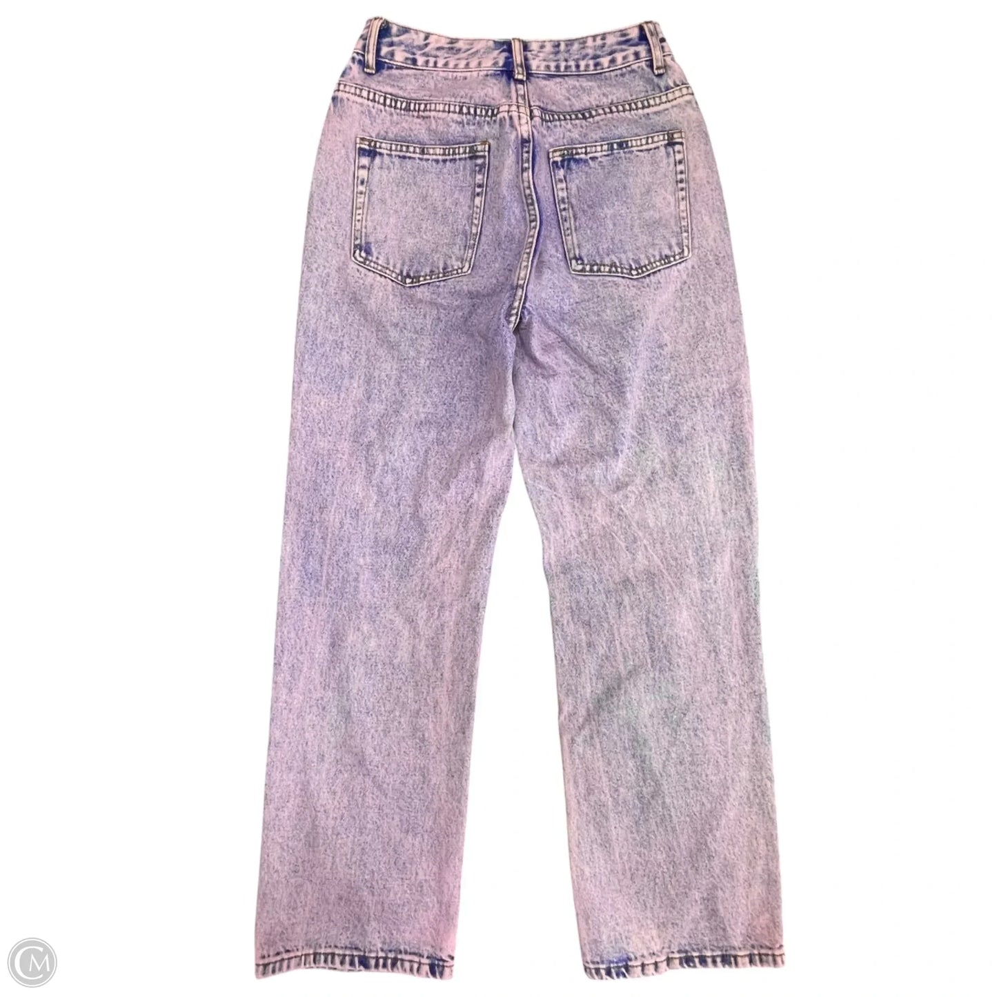 Jeans Wide Leg By Clothes Mentor In Blue & Pink, Size: S