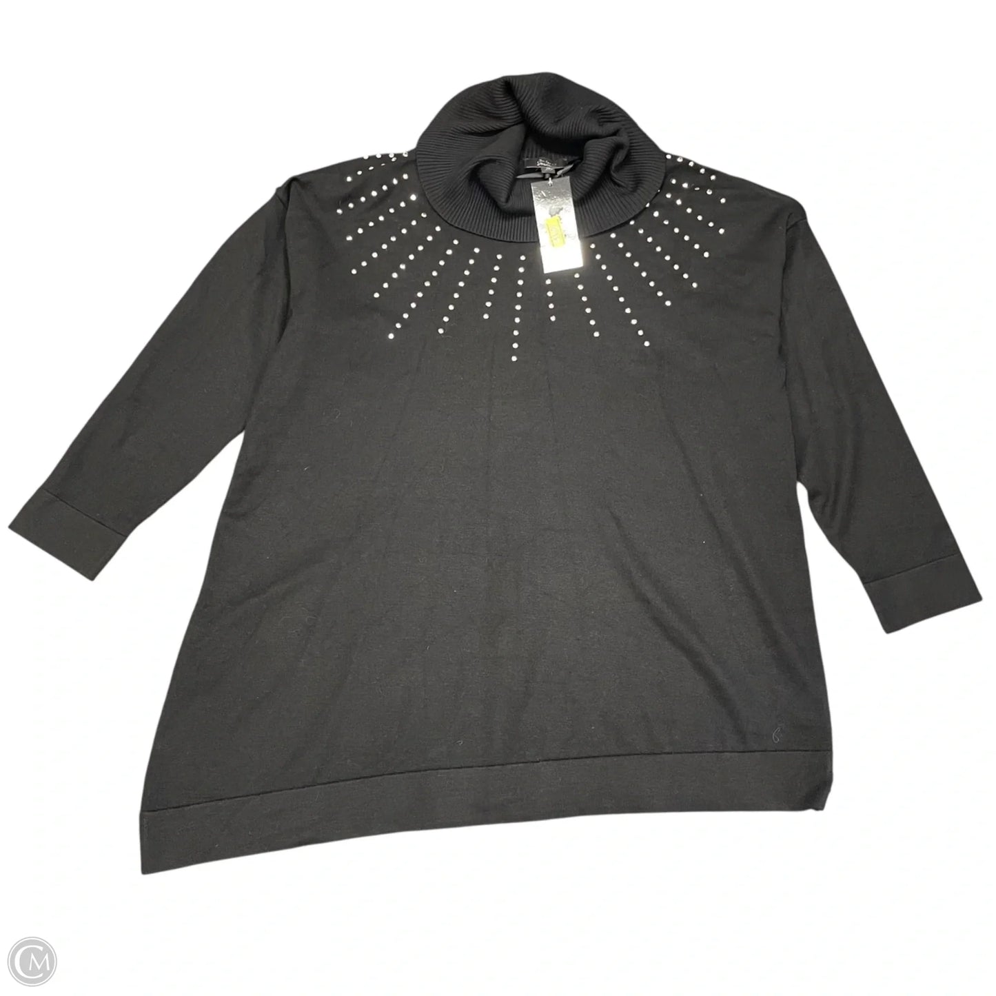 Sweater By Investments In Black, Size: Xl