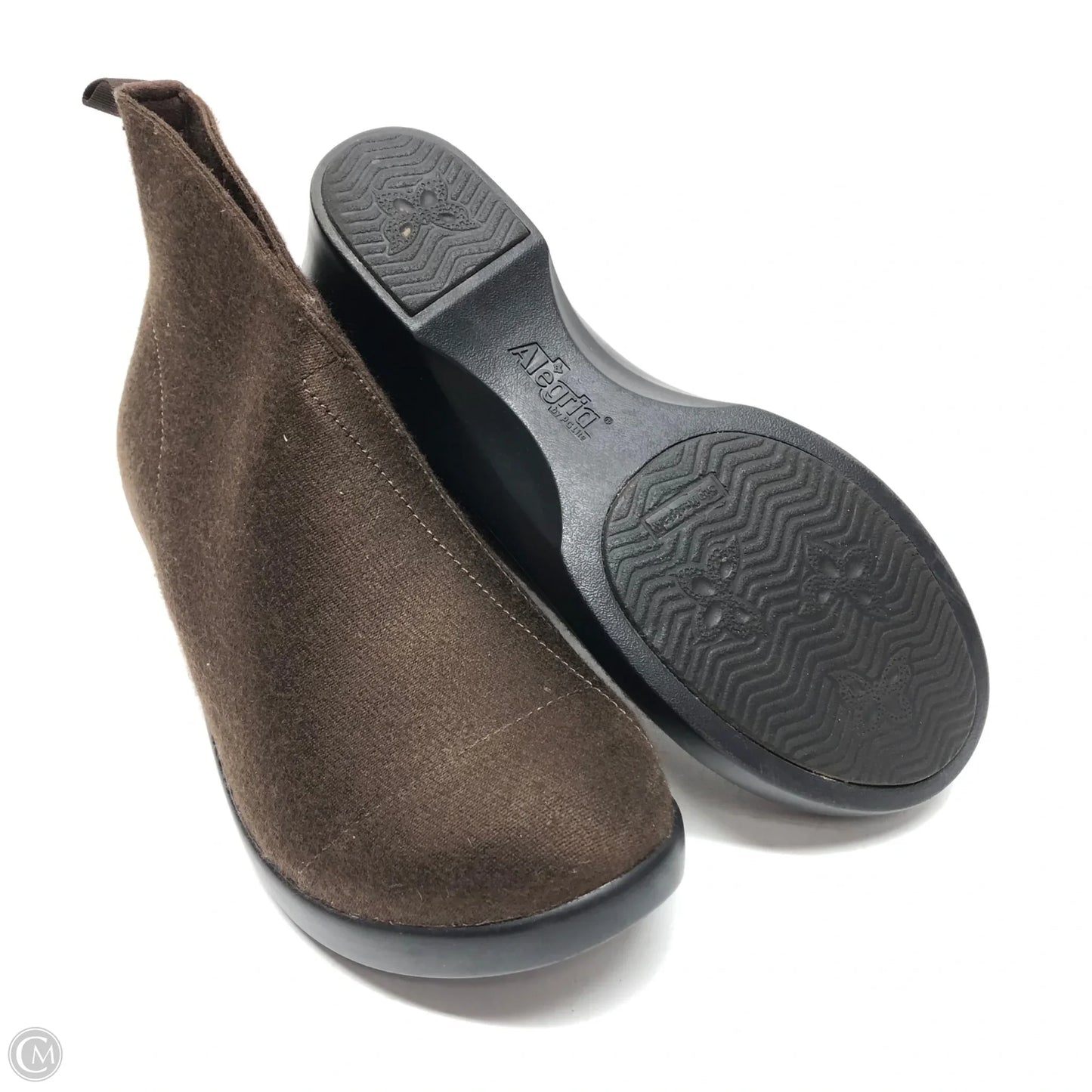 Boots Ankle Heels By Alegria In Brown, Size: 8.5