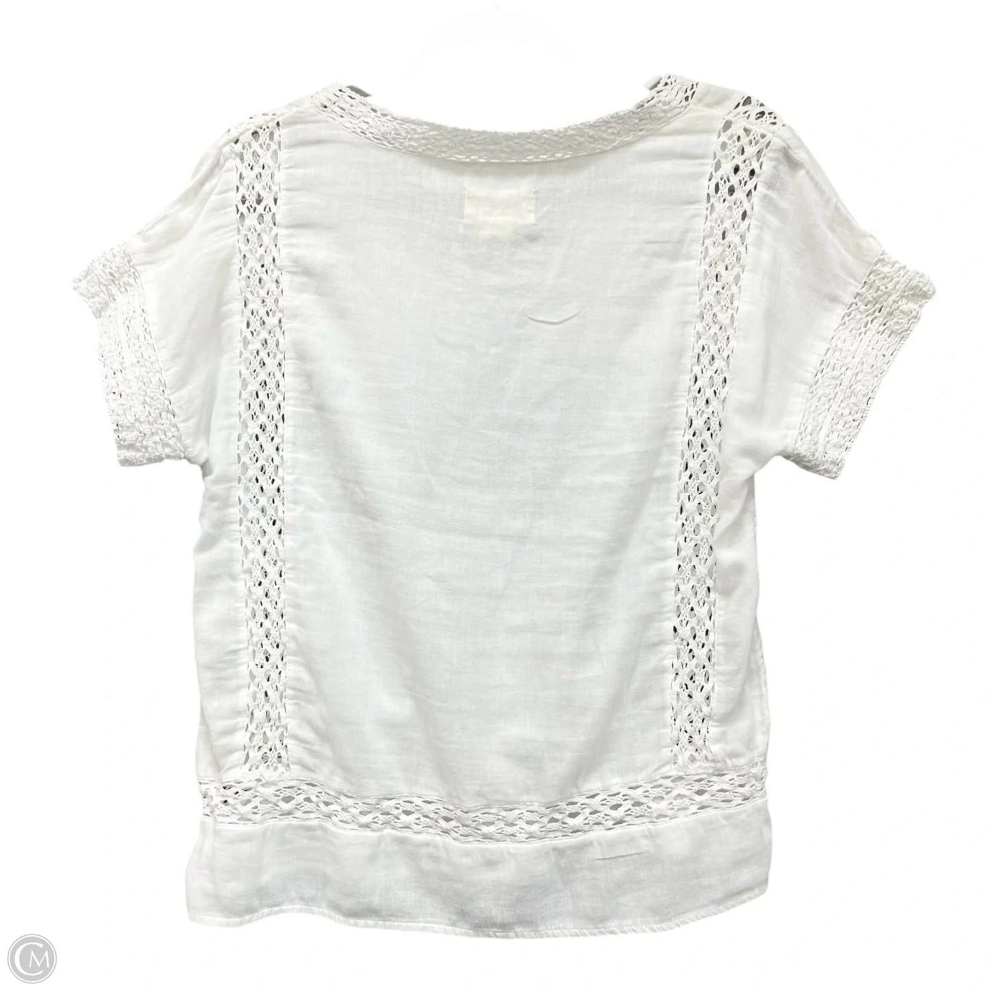 Top Short Sleeve By Denim & Supply By Ralph Lauren In White, Size: M