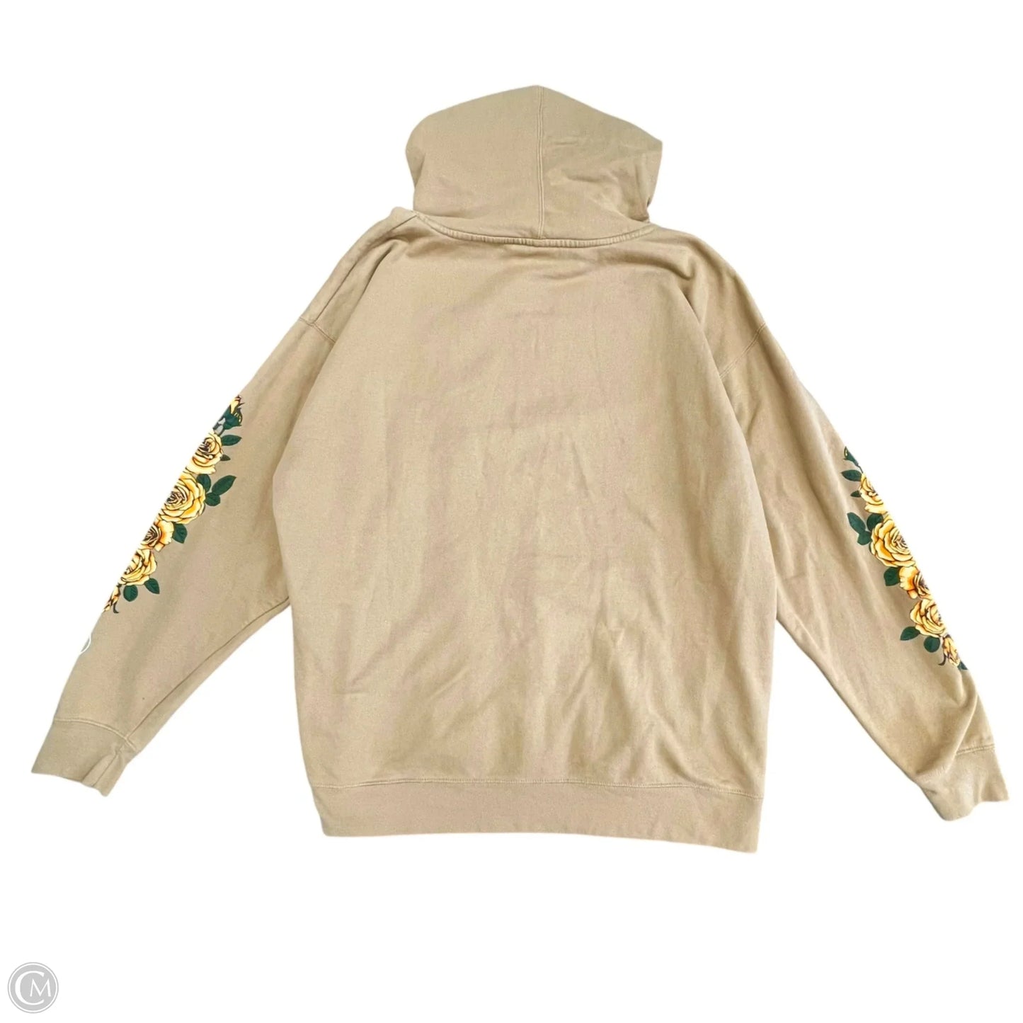 Sweatshirt Hoodie By Clothes Mentor In Beige, Size: 2x