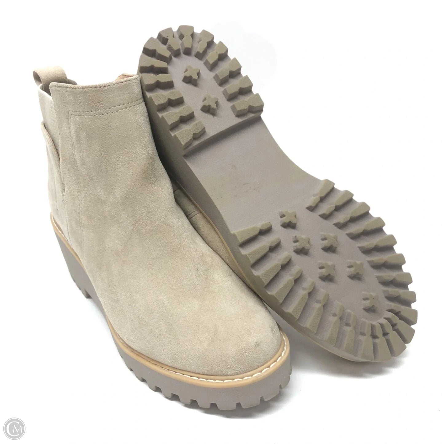 Boots Ankle Heels By Dolce Vita In Beige, Size: 8.5
