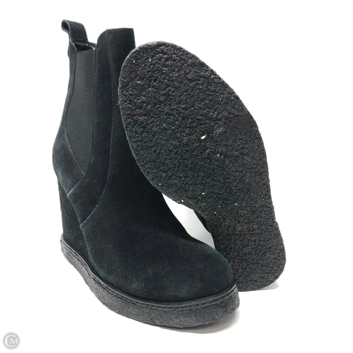 Boots Ankle Heels By Vaneli In Black, Size: 8.5