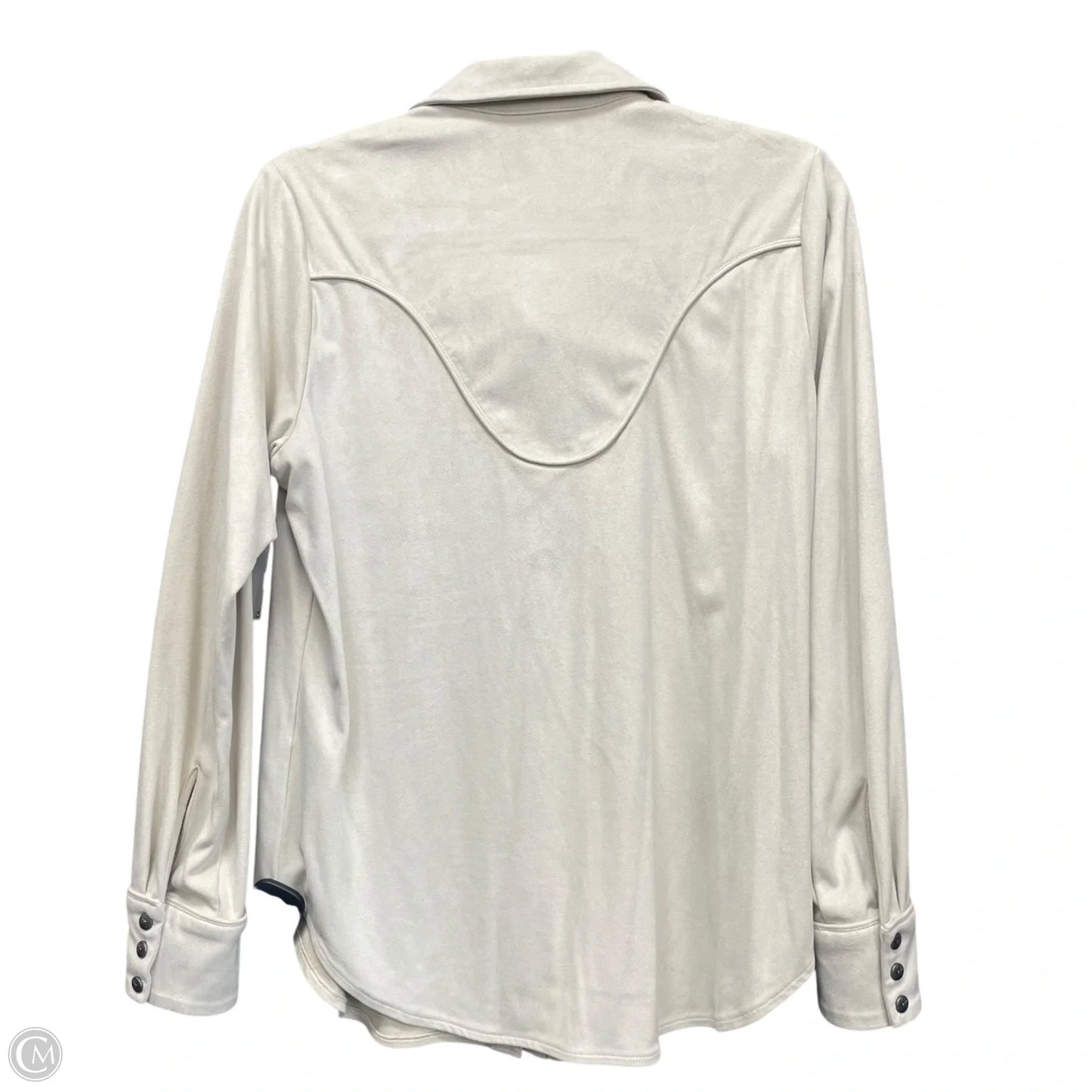 Jacket Shirt By Ariat In Cream, Size: M