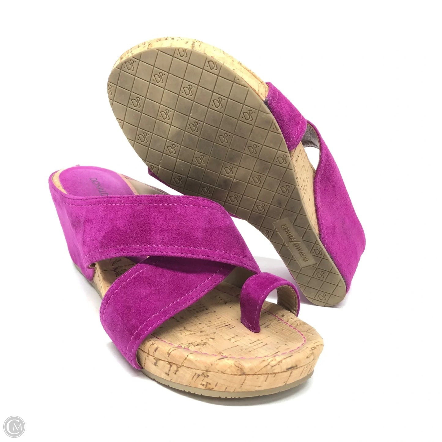 Sandals Heels Wedge By Donald Pliner In Purple, Size: 7