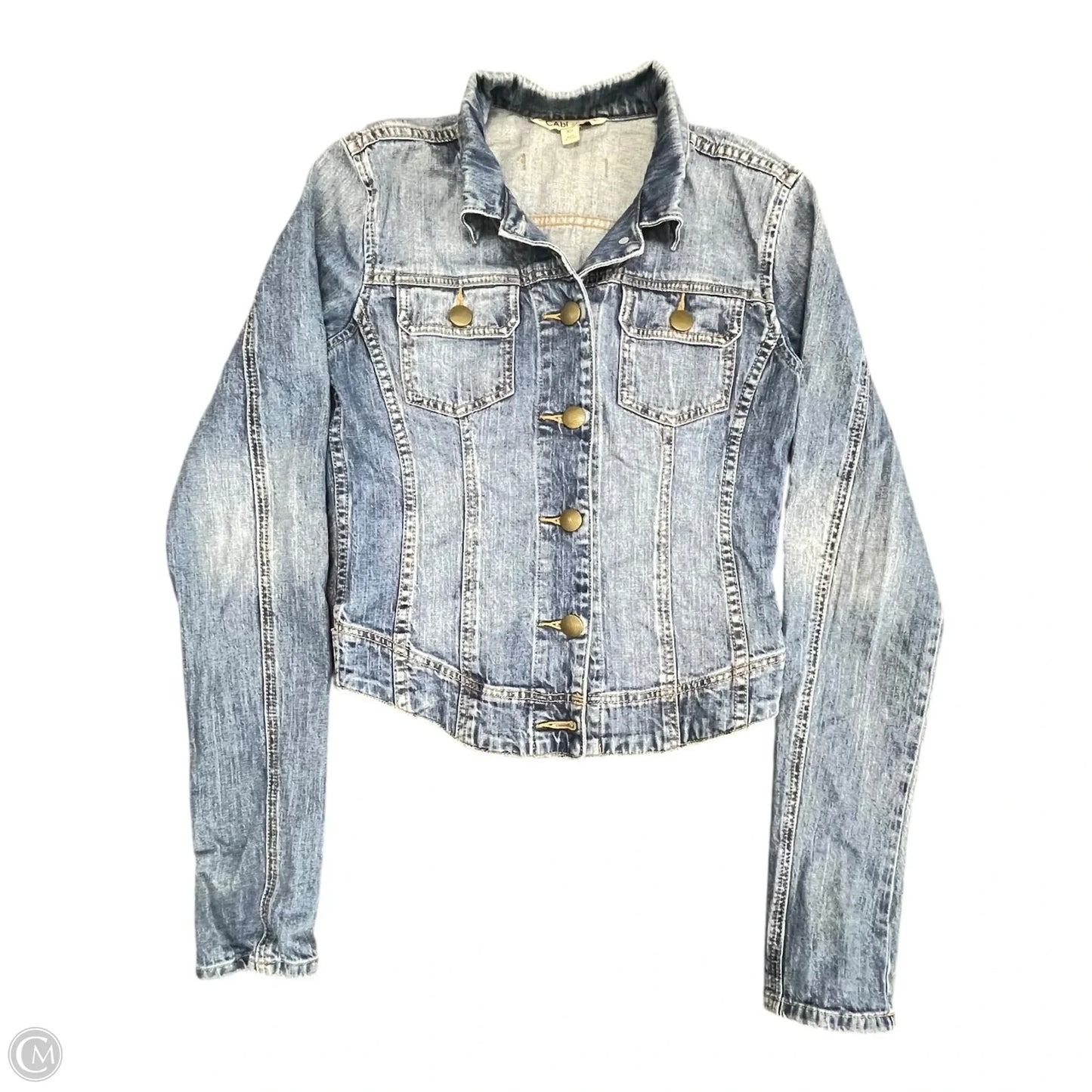 Jacket Denim By Cabi In Blue Denim, Size: Xs