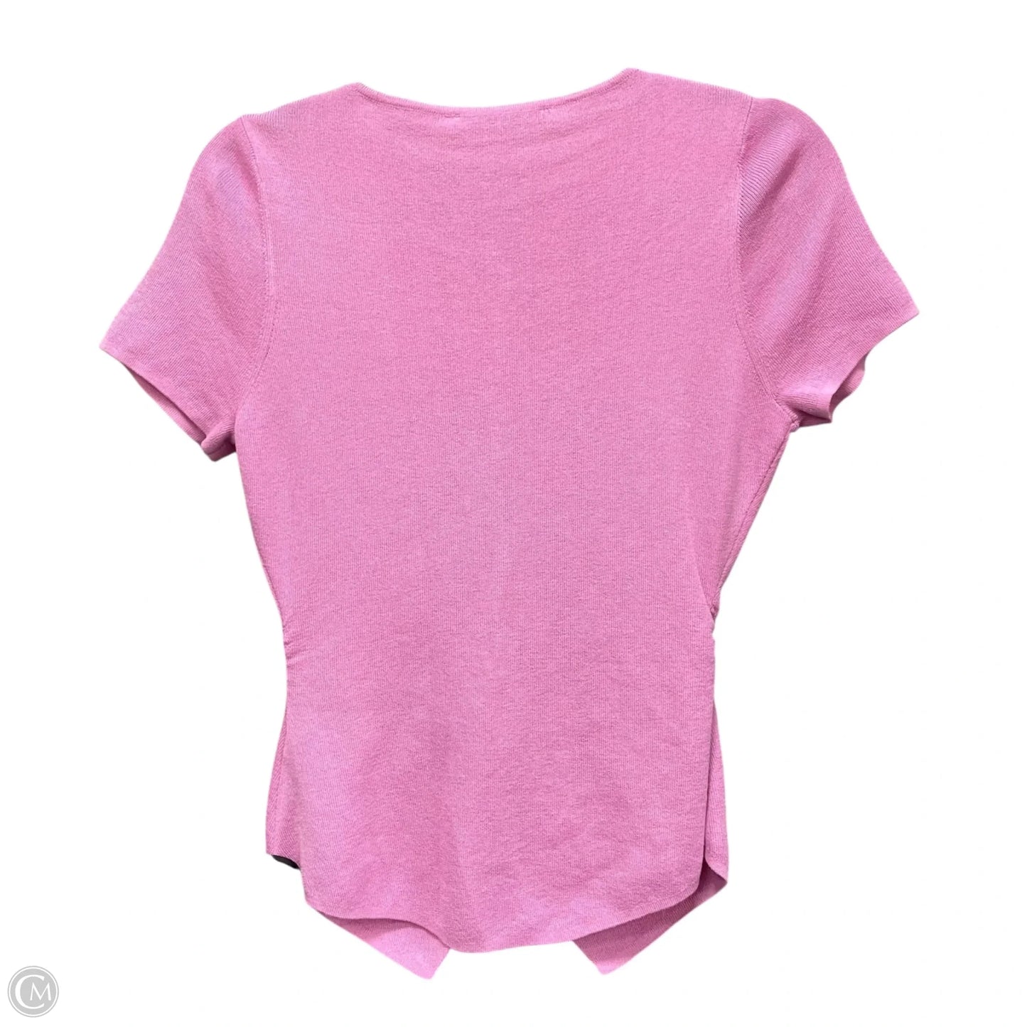 Top Short Sleeve By Zara In Pink, Size: L