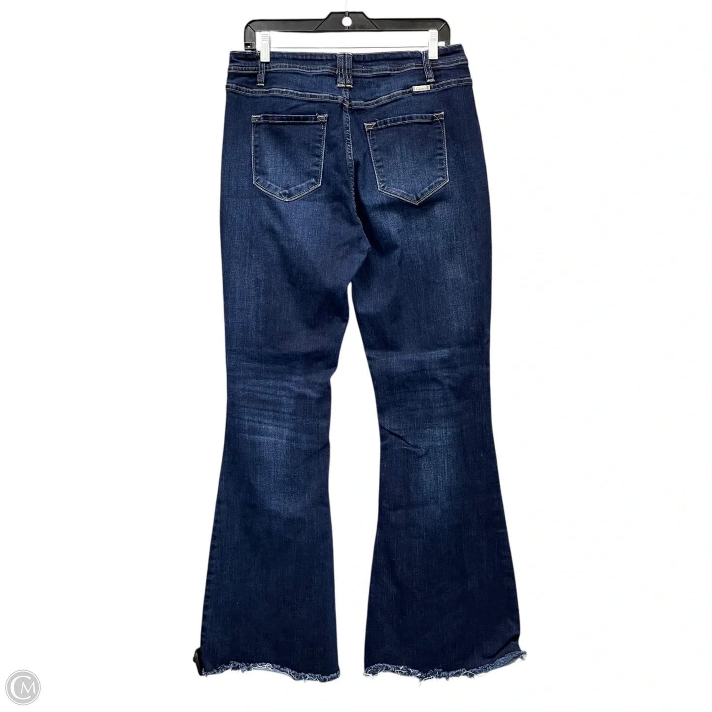 Jeans Flared By Kancan In Blue Denim, Size: 12
