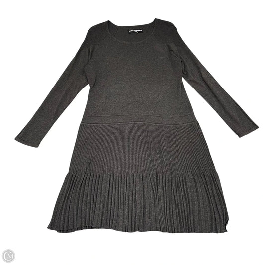 Dress Designer By Karl Lagerfeld In Grey, Size: L