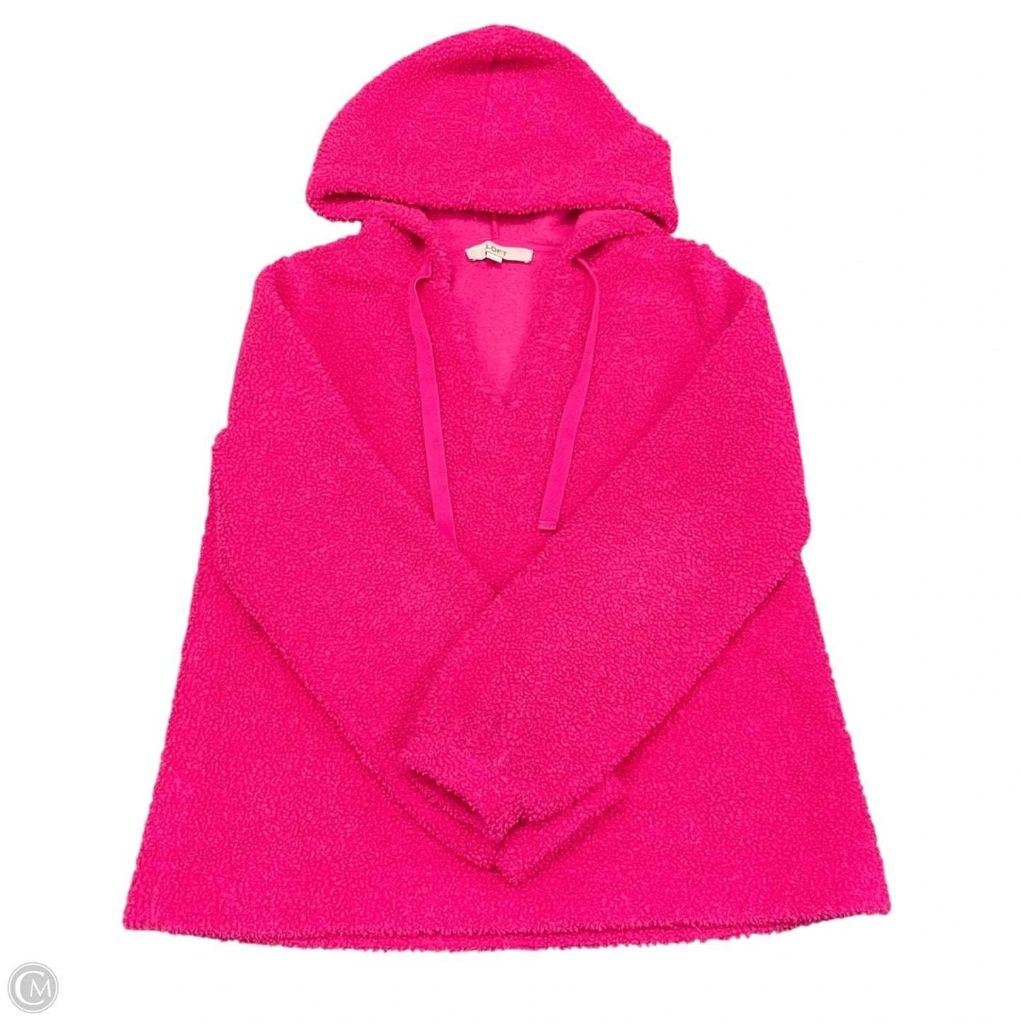 Sweatshirt Hoodie By Loft In Pink, Size: S