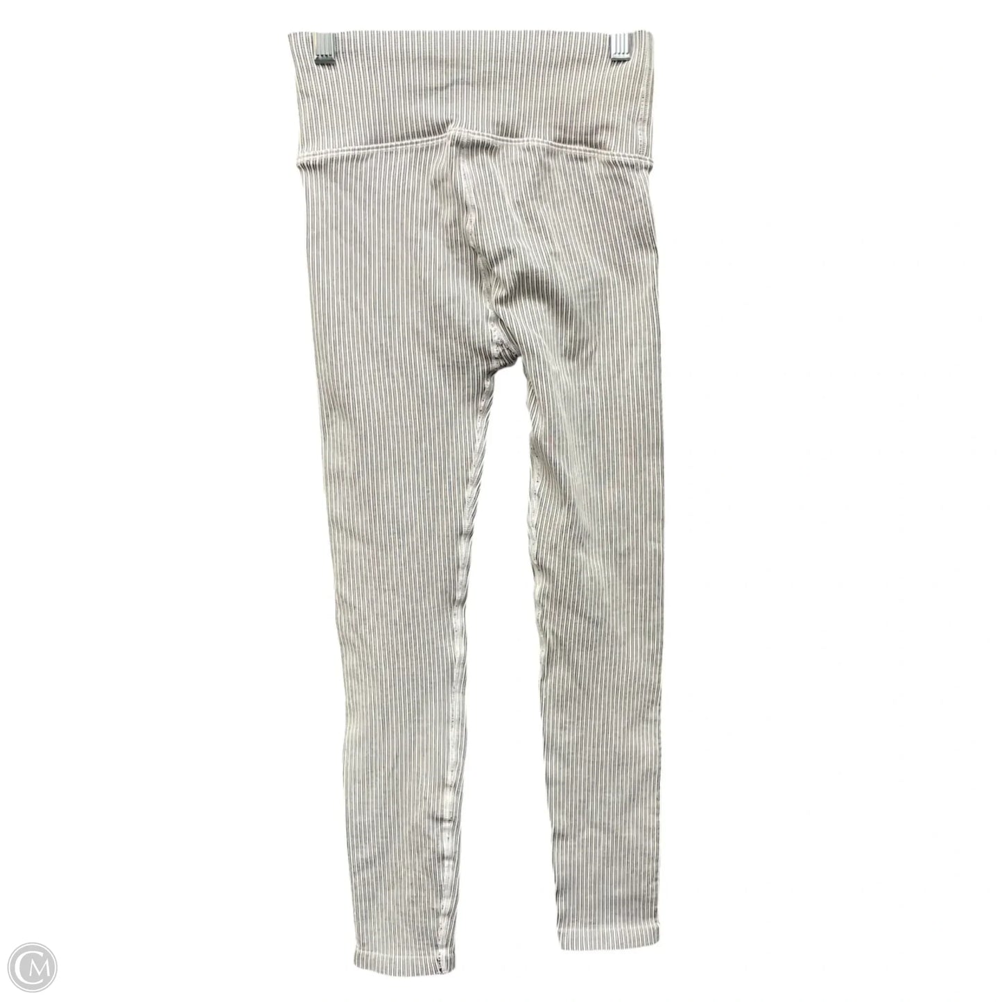 Athletic Leggings By Good American In Grey & White, Size: 2