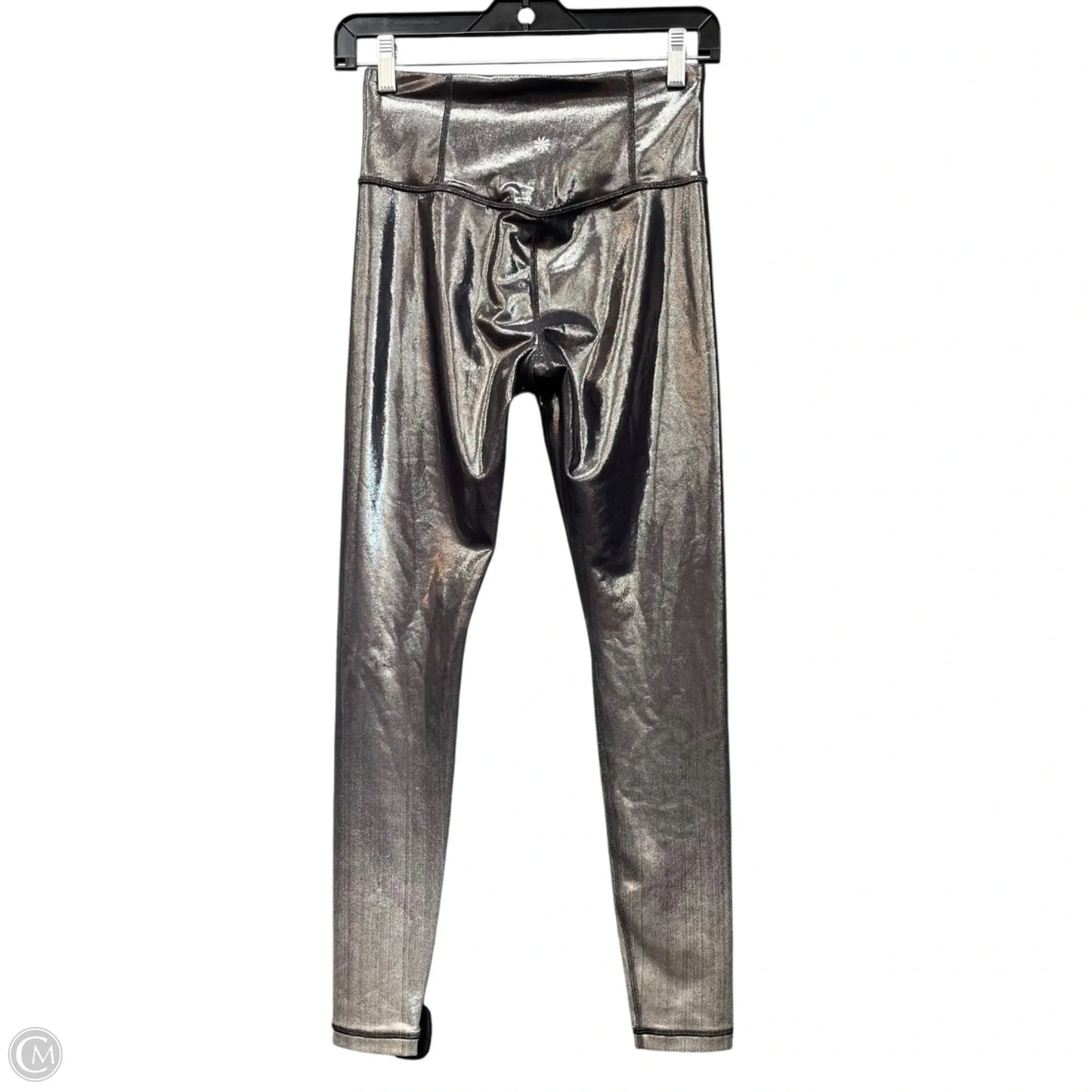 Athletic Leggings By Athleta In Silver, Size: Xs