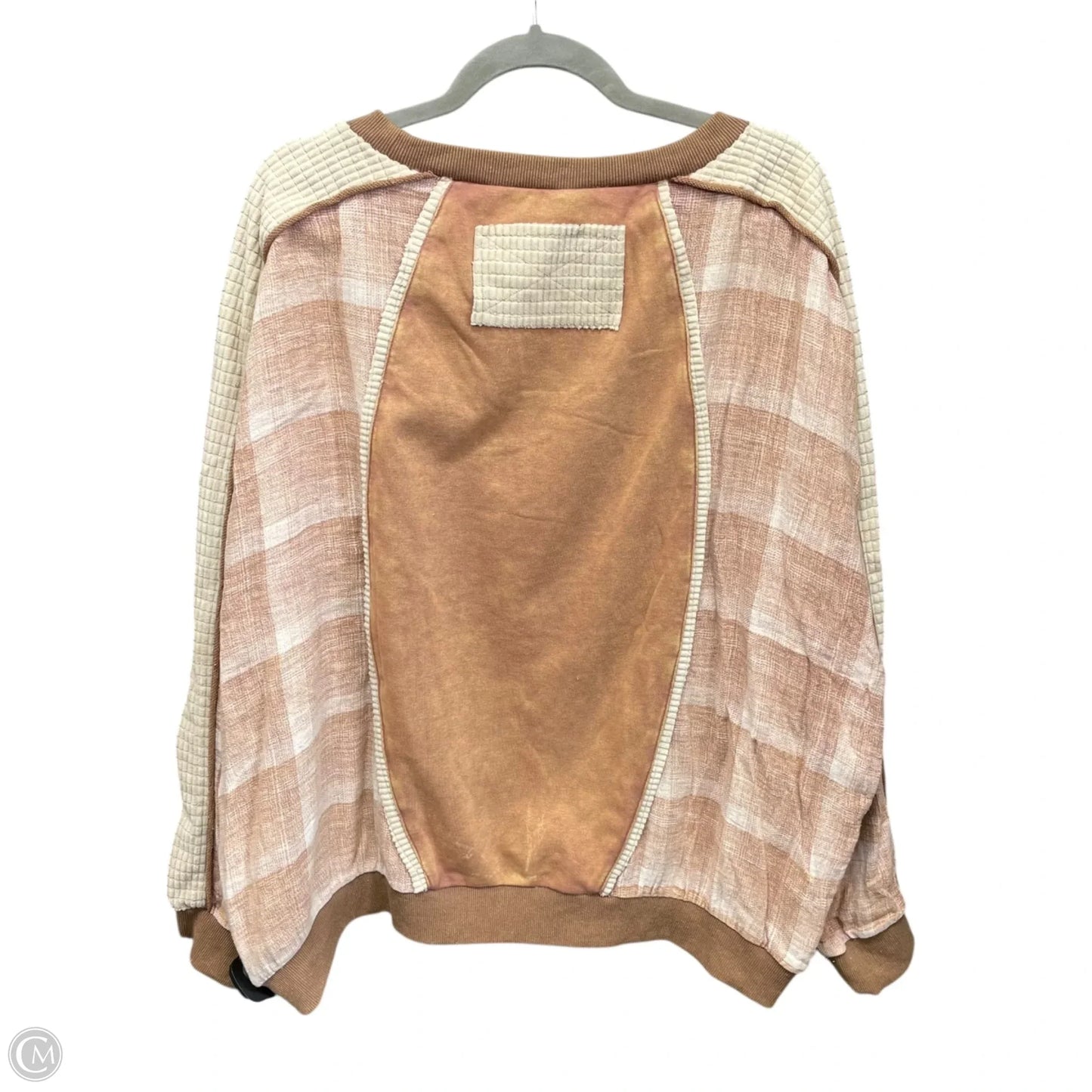 Sweatshirt Crewneck By Oli & Hali In Peach, Size: Xl