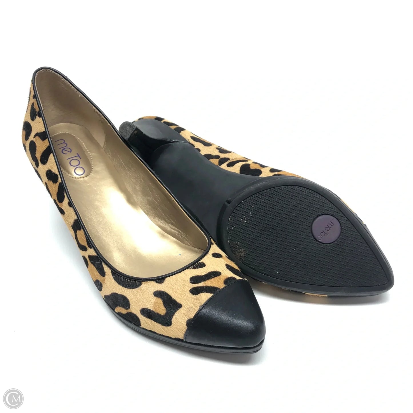 Shoes Heels Block By Me Too In Animal Print, Size: 9