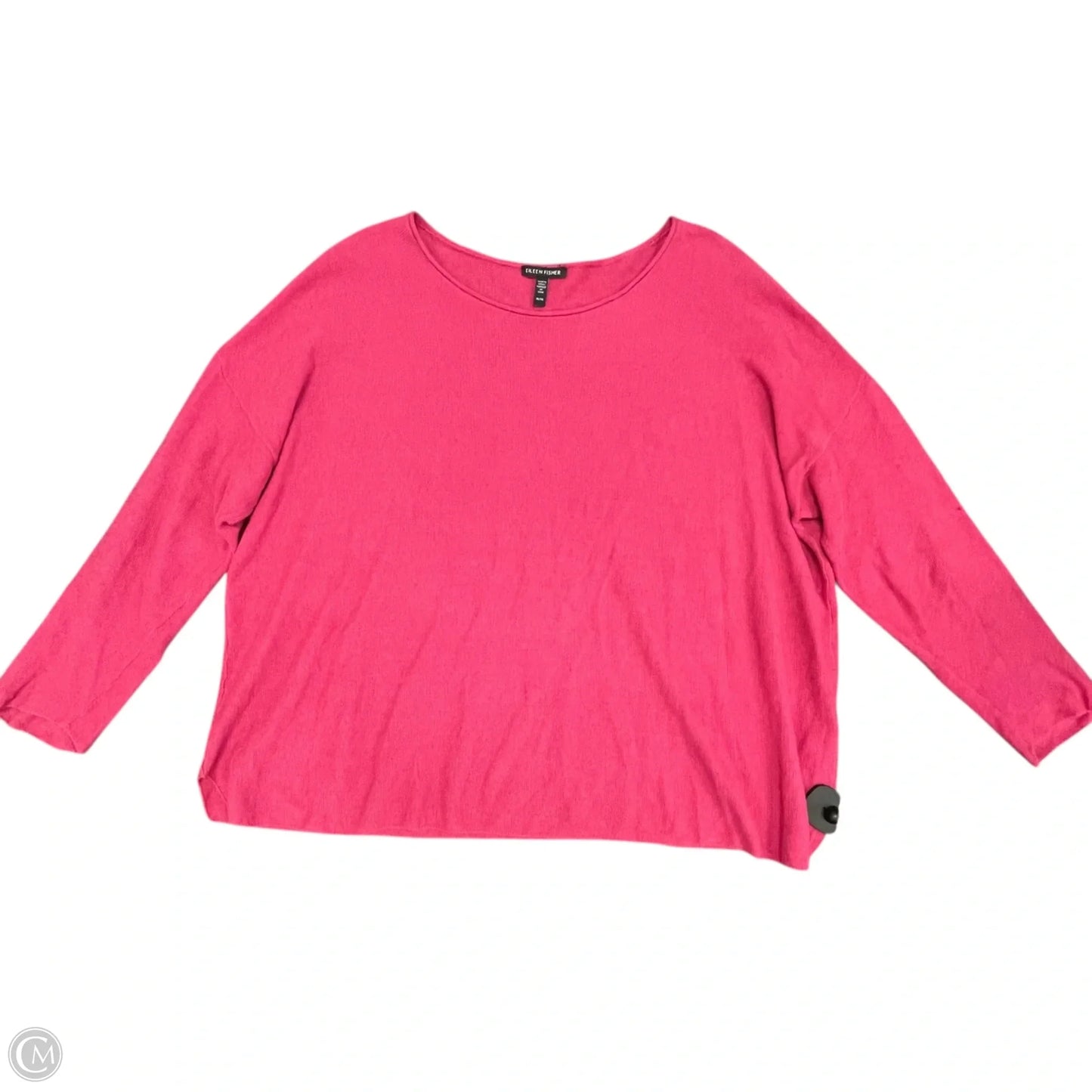 Top Long Sleeve By Eileen Fisher In Red, Size: Xl