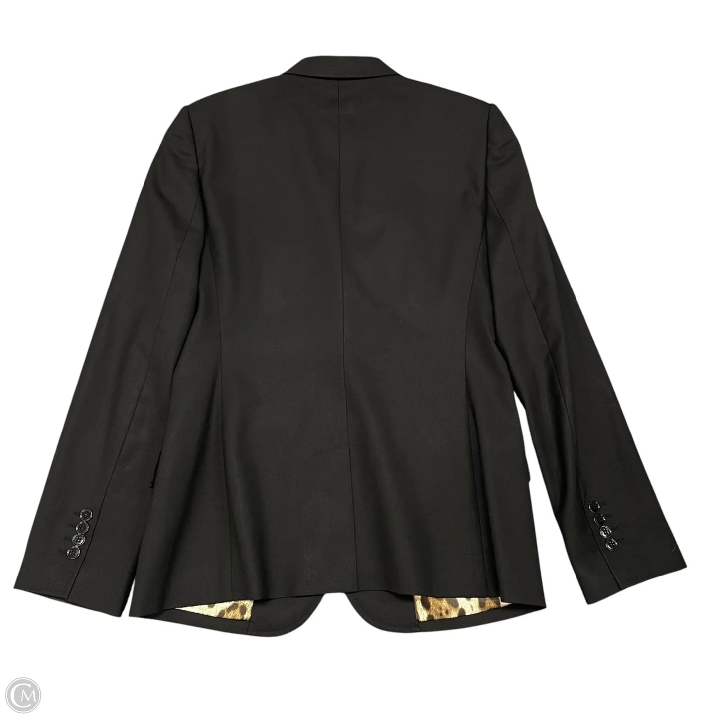 Blazer Luxury Designer By Dolce And Gabbana In Black, Size: S