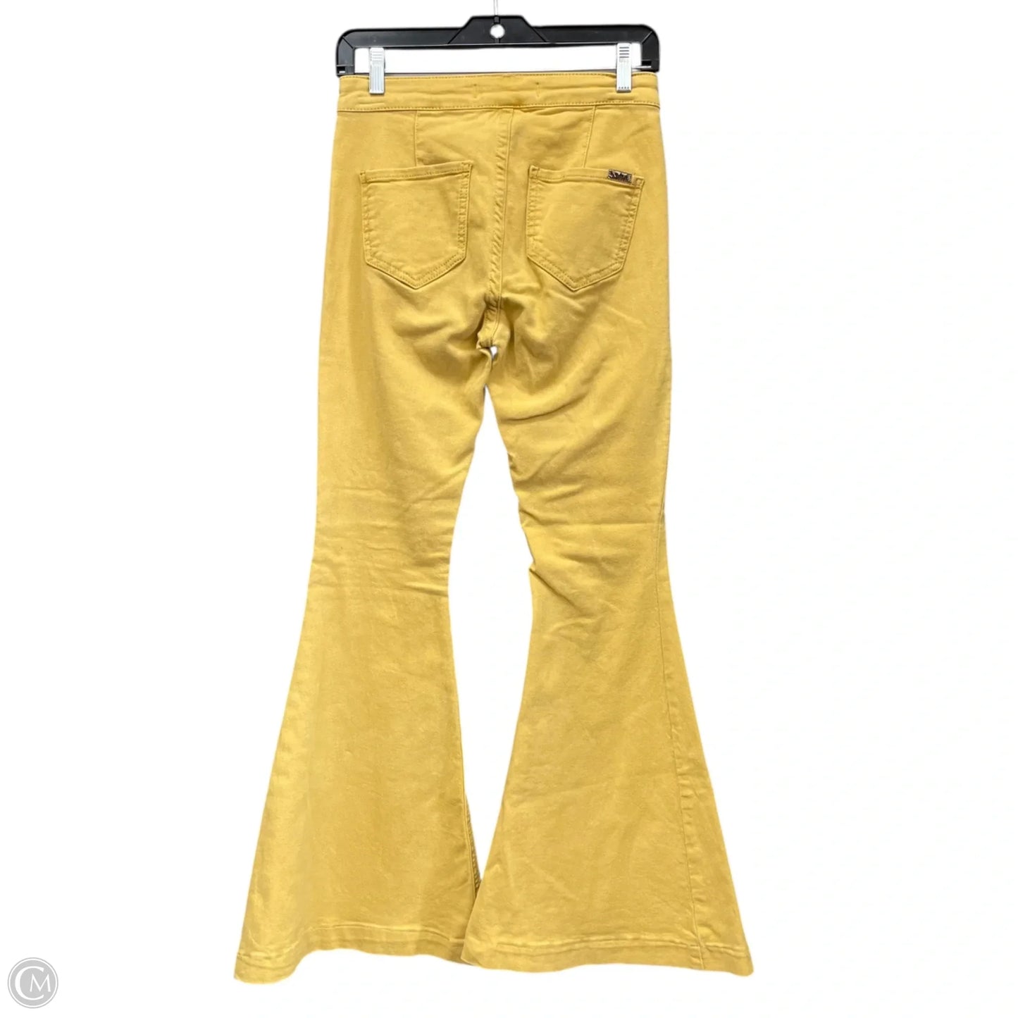 Jeans Flared By Clothes Mentor In Yellow, Size: 4