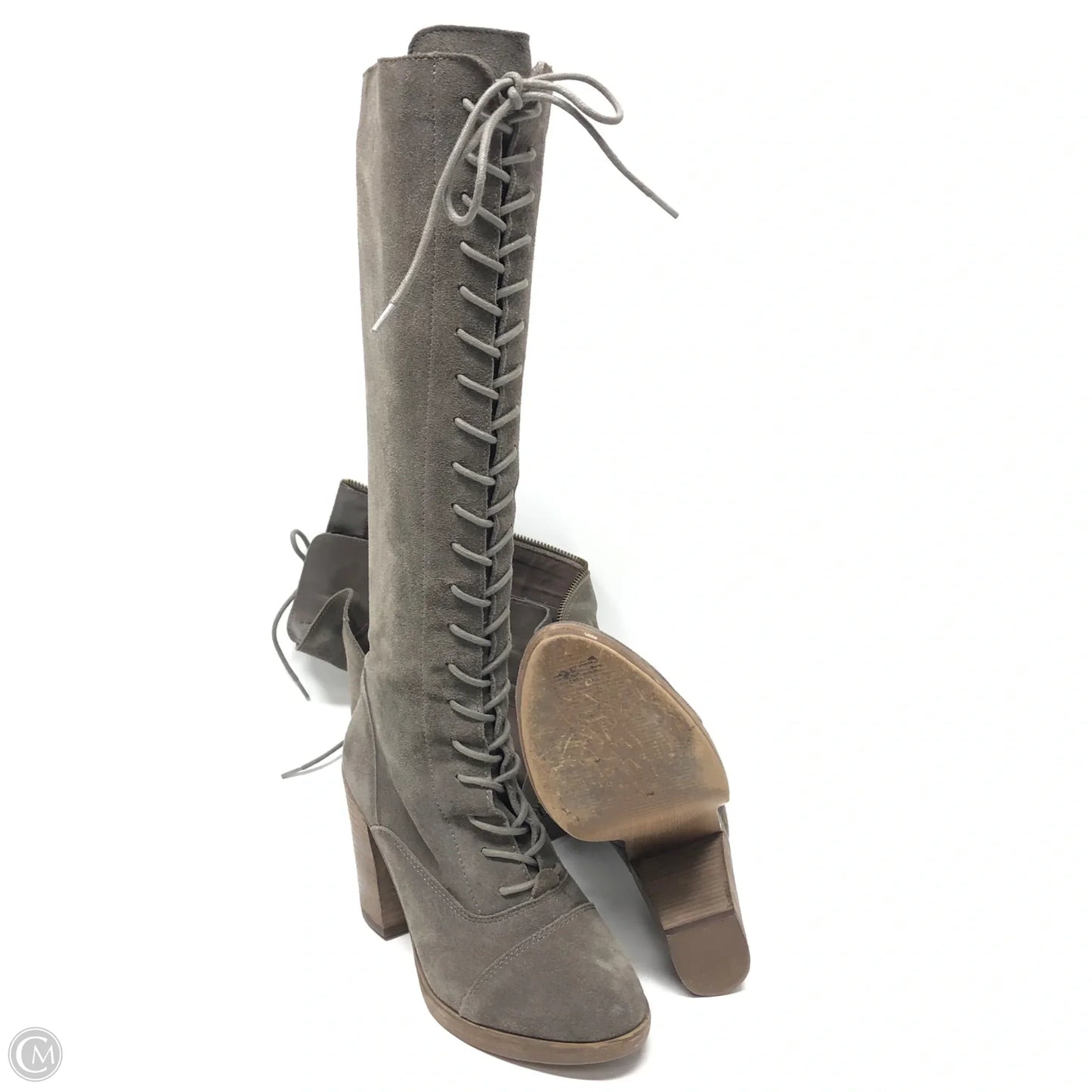 Boots Mid-calf Heels By Steve Madden In Taupe, Size: 6