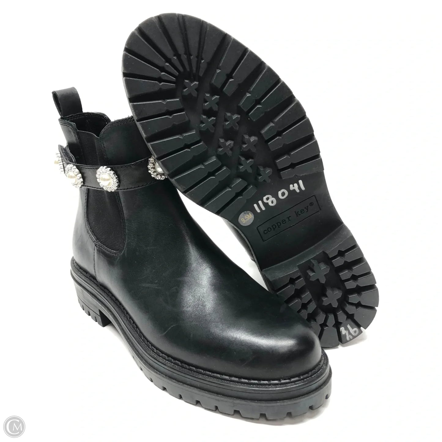 Boots Ankle Flats By Copper Key In Black, Size: 9.5