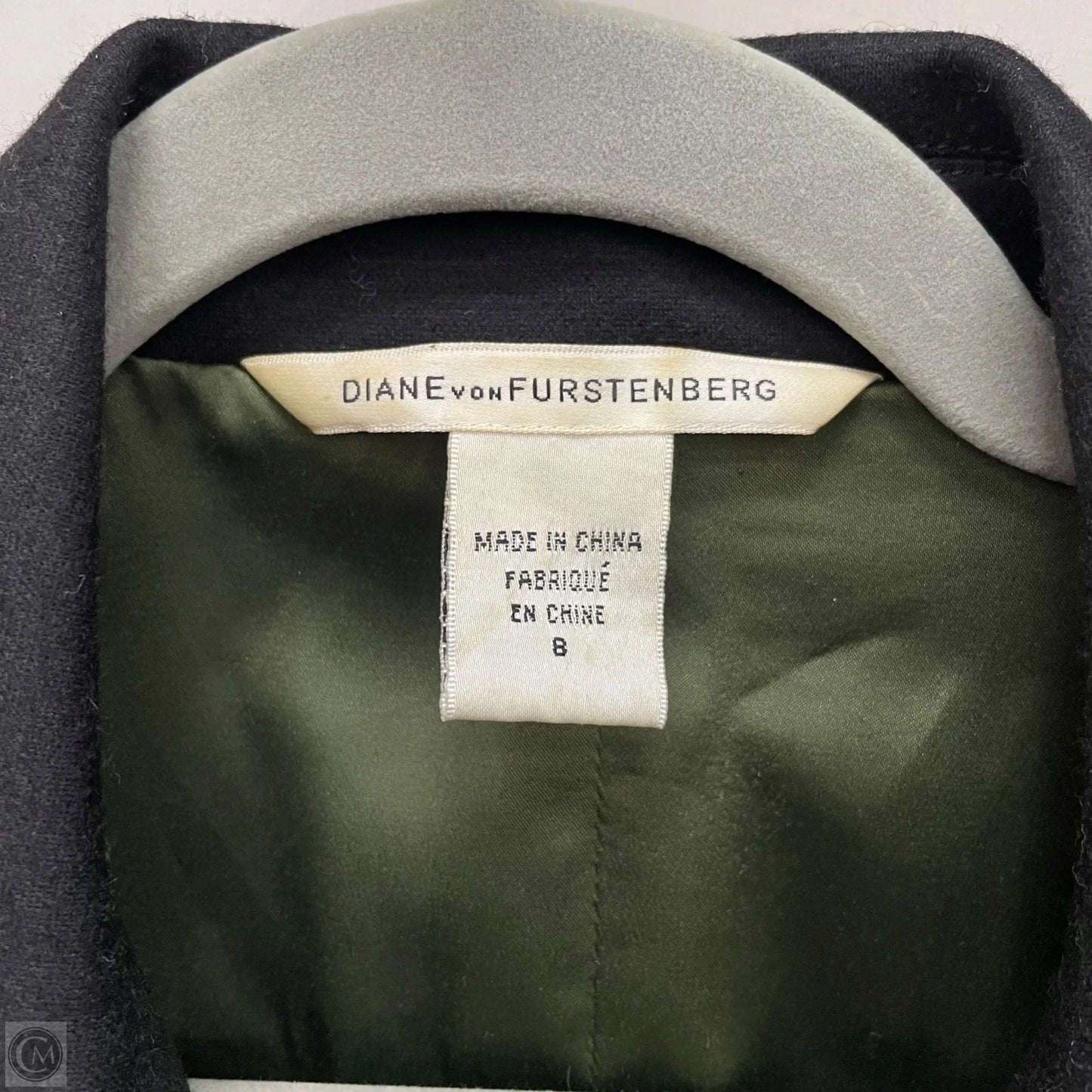 Blazer Designer By Diane Von Furstenberg In Black, Size: 8
