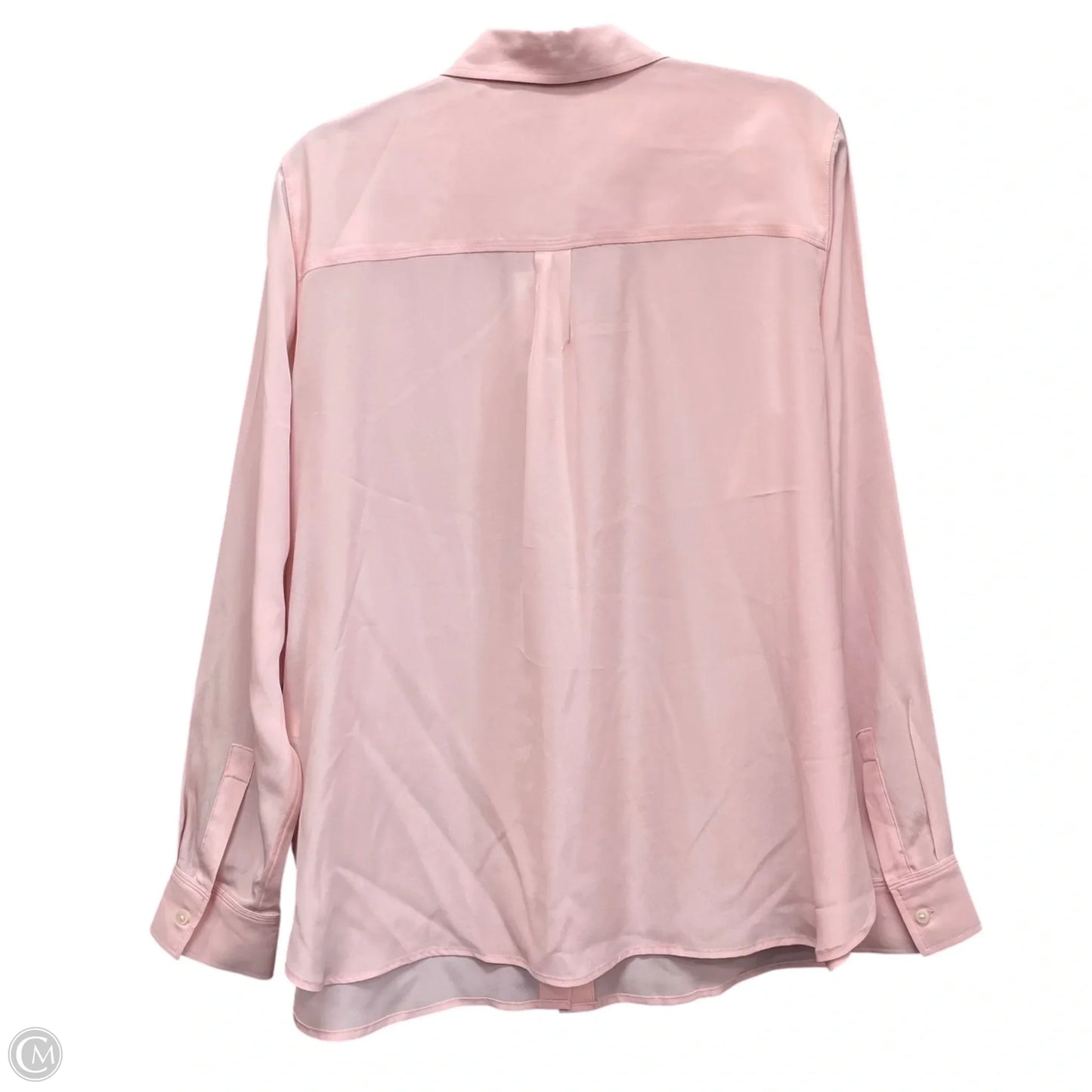 Top Long Sleeve By Banana Republic In Pink, Size: L