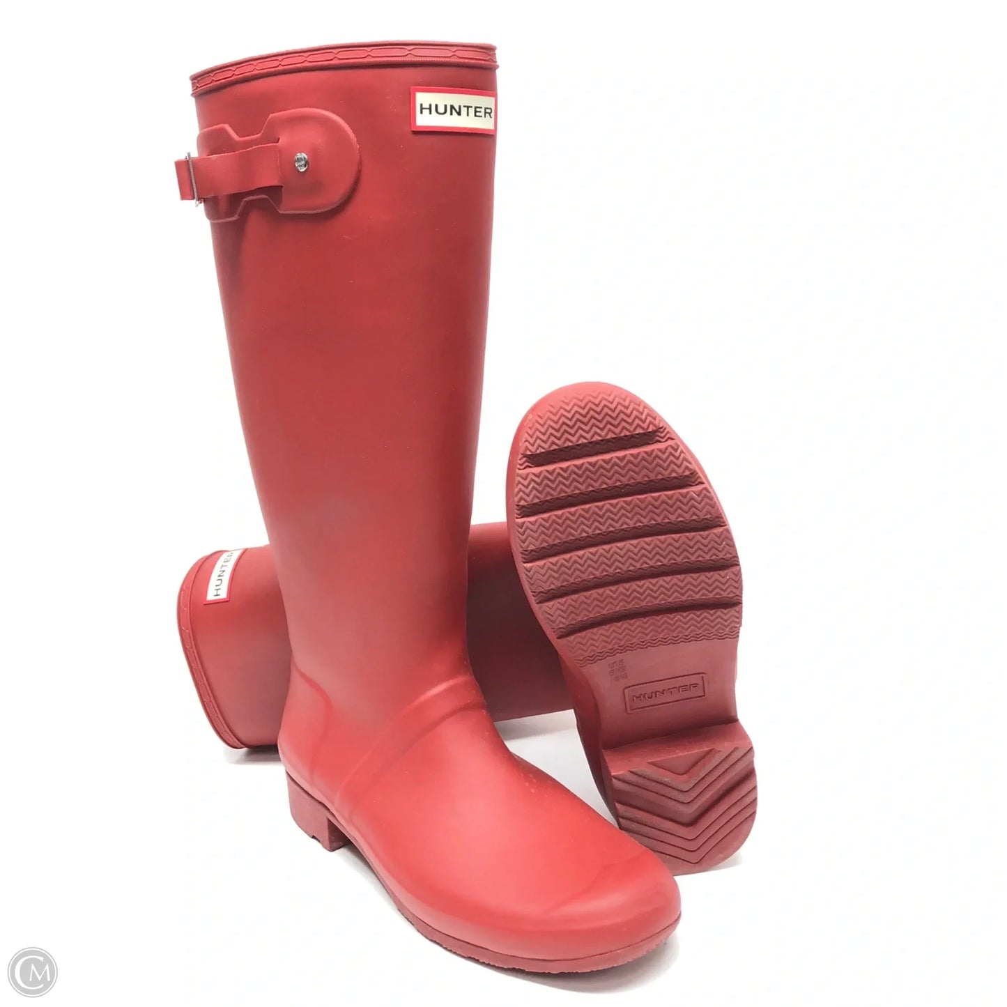 Boots Rain By Hunter In Red, Size: 10