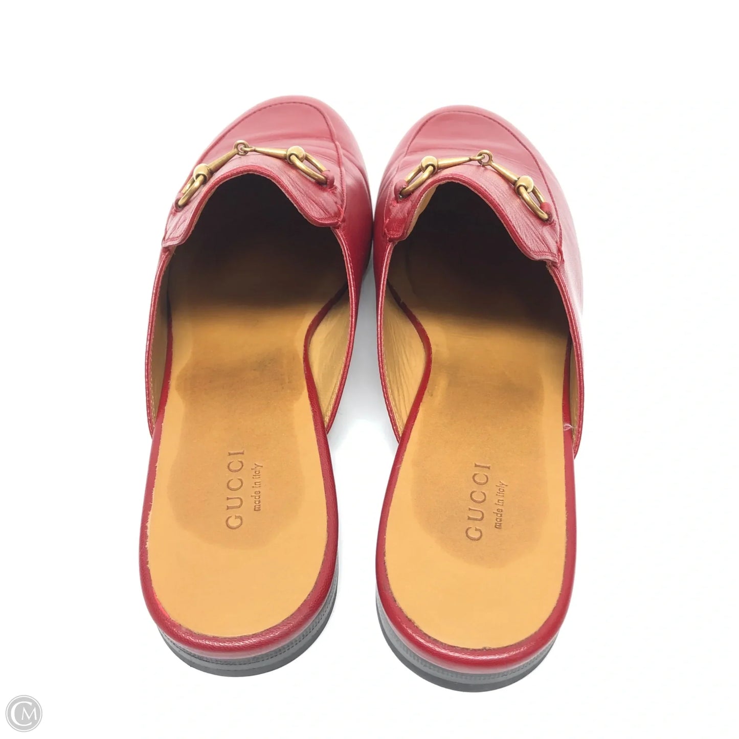 Shoes Luxury Designer By Gucci In Red, Size: 12