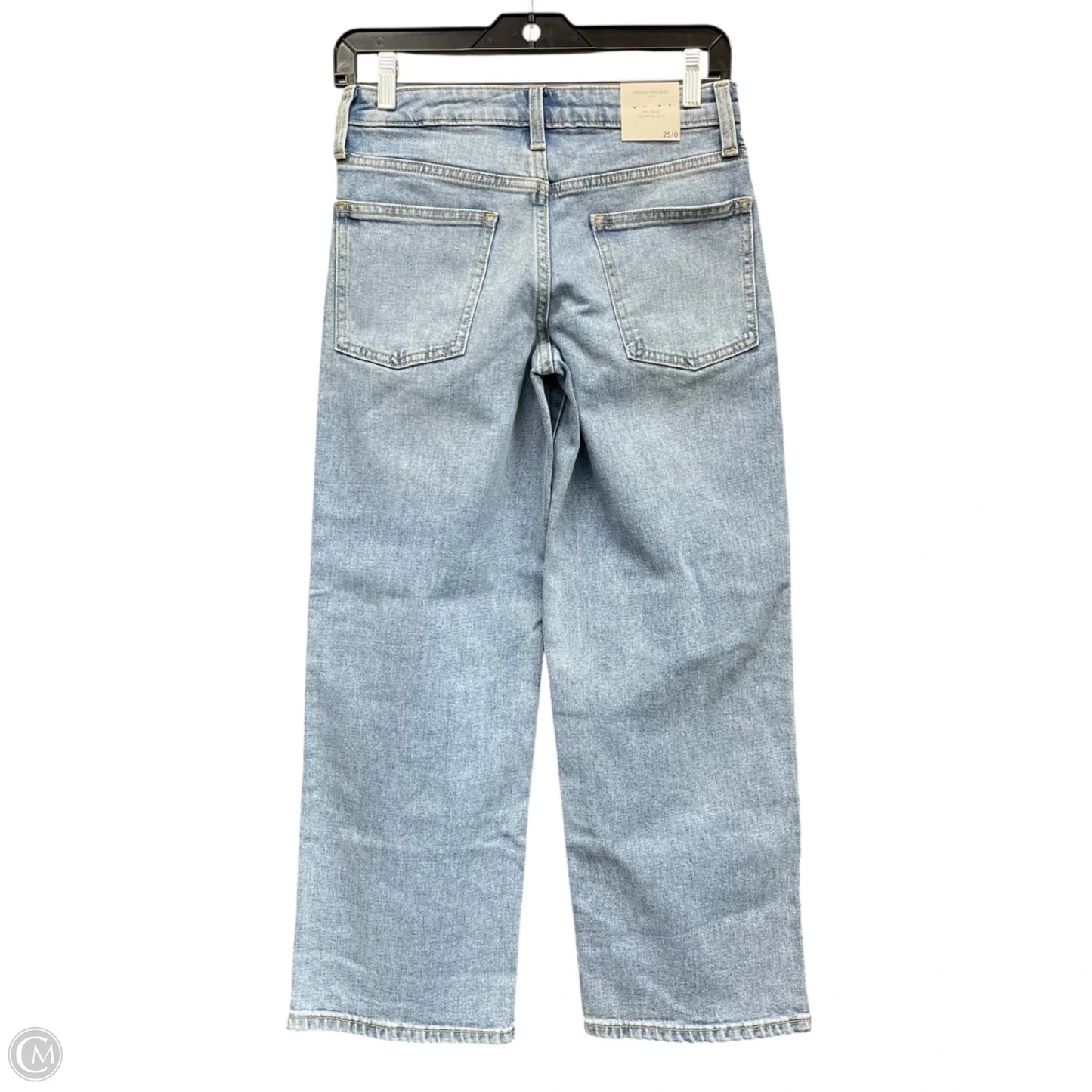 Jeans Straight By Banana Republic In Blue Denim, Size: 0