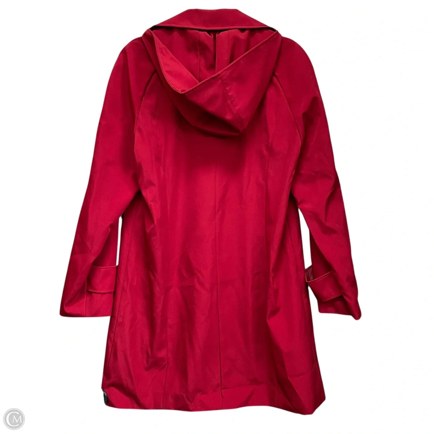 Coat Trench Coat By Calvin Klein In Red, Size: M