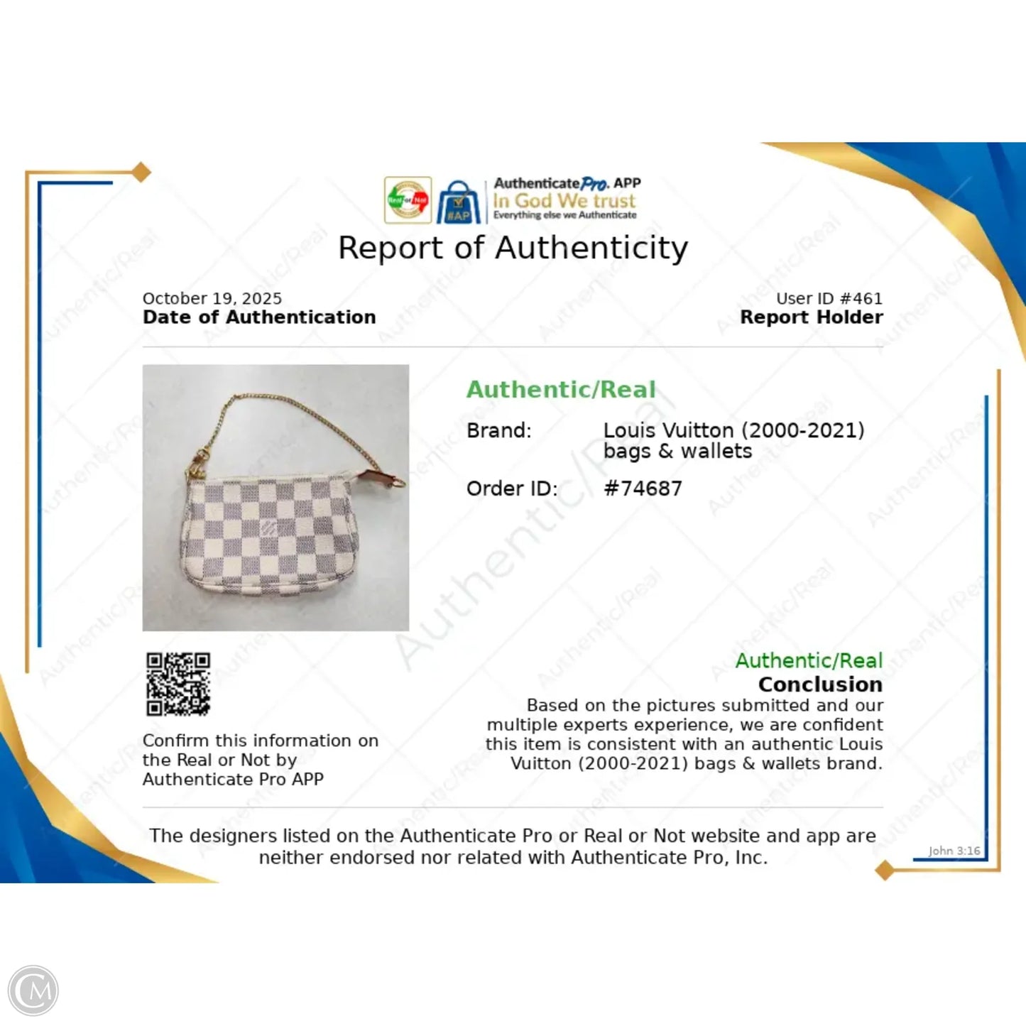 Wristlet Luxury Designer By Louis Vuitton, Size: Small