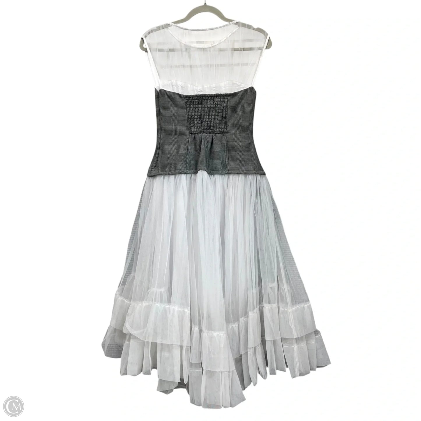 Dress Casual Midi By Anthropologie In Grey, Size: Xs