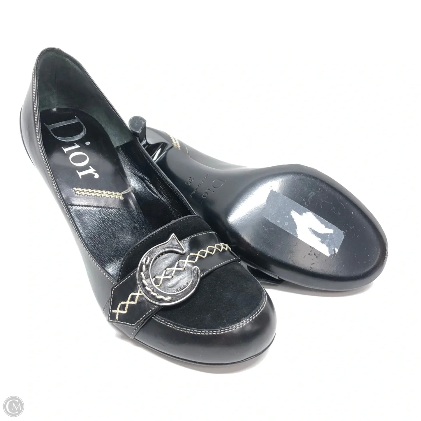 Shoes Luxury Designer By Dior In Black, Size: 5