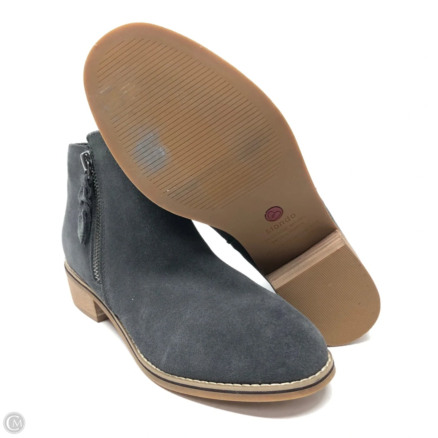 Boots Ankle Heels By Blondo In Grey, Size: 6