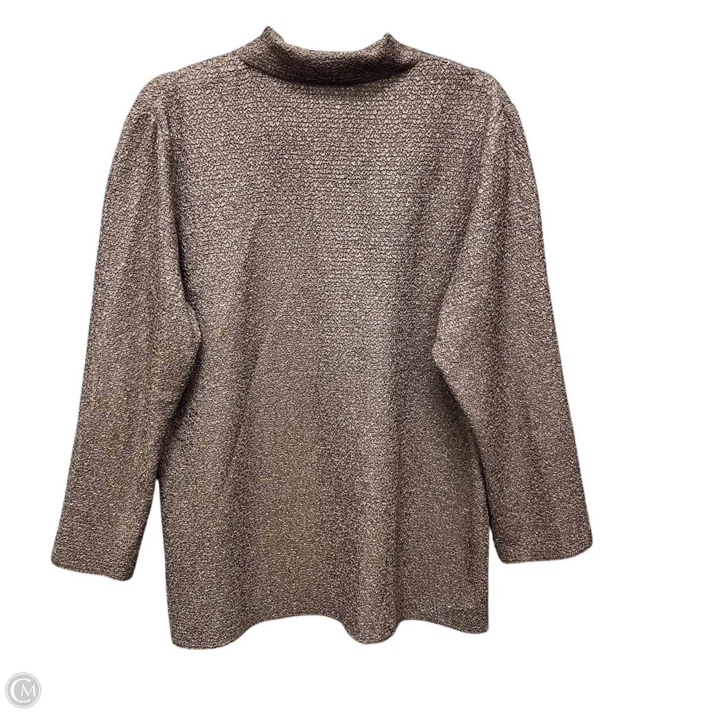 Top Long Sleeve By Chicos In Brown, Size: 12