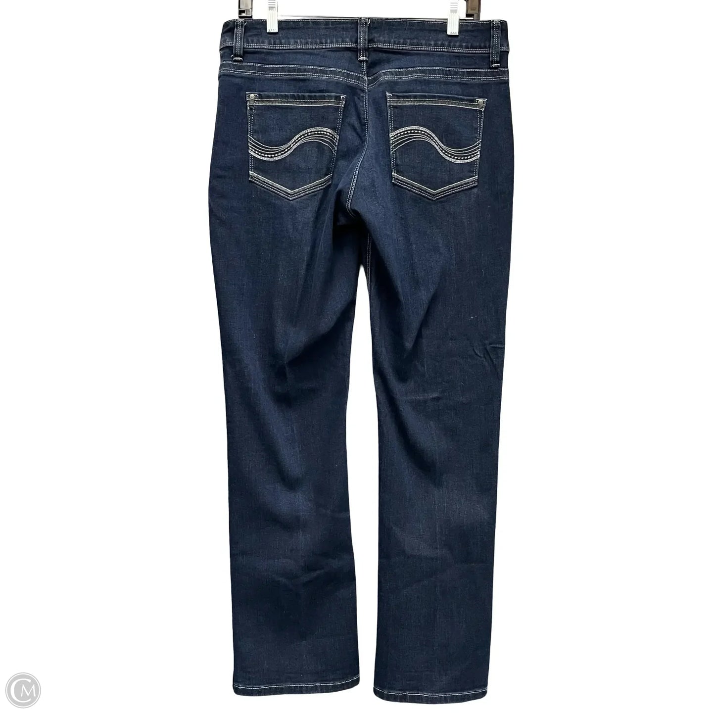 Jeans Straight By Lee In Blue Denim, Size: 10