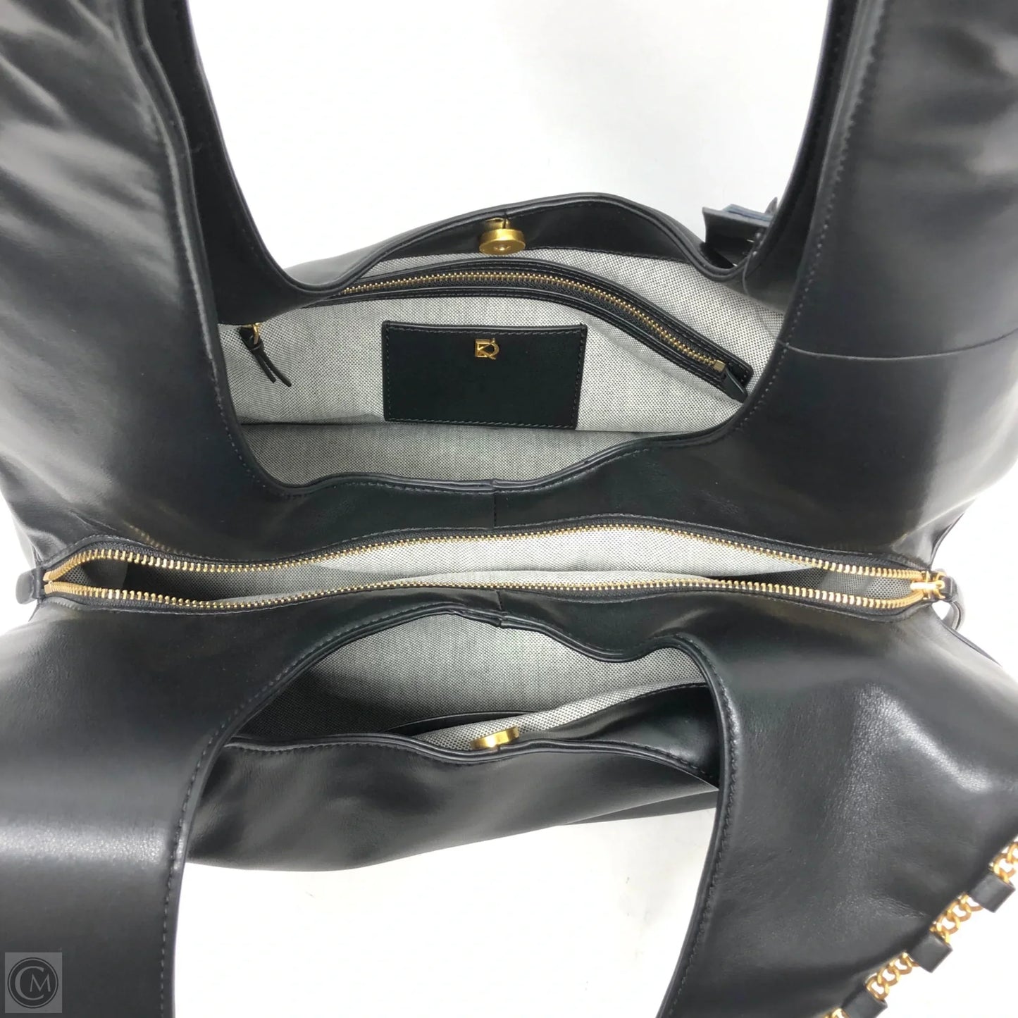 Handbag Leather By Donna Karan, Size: Large