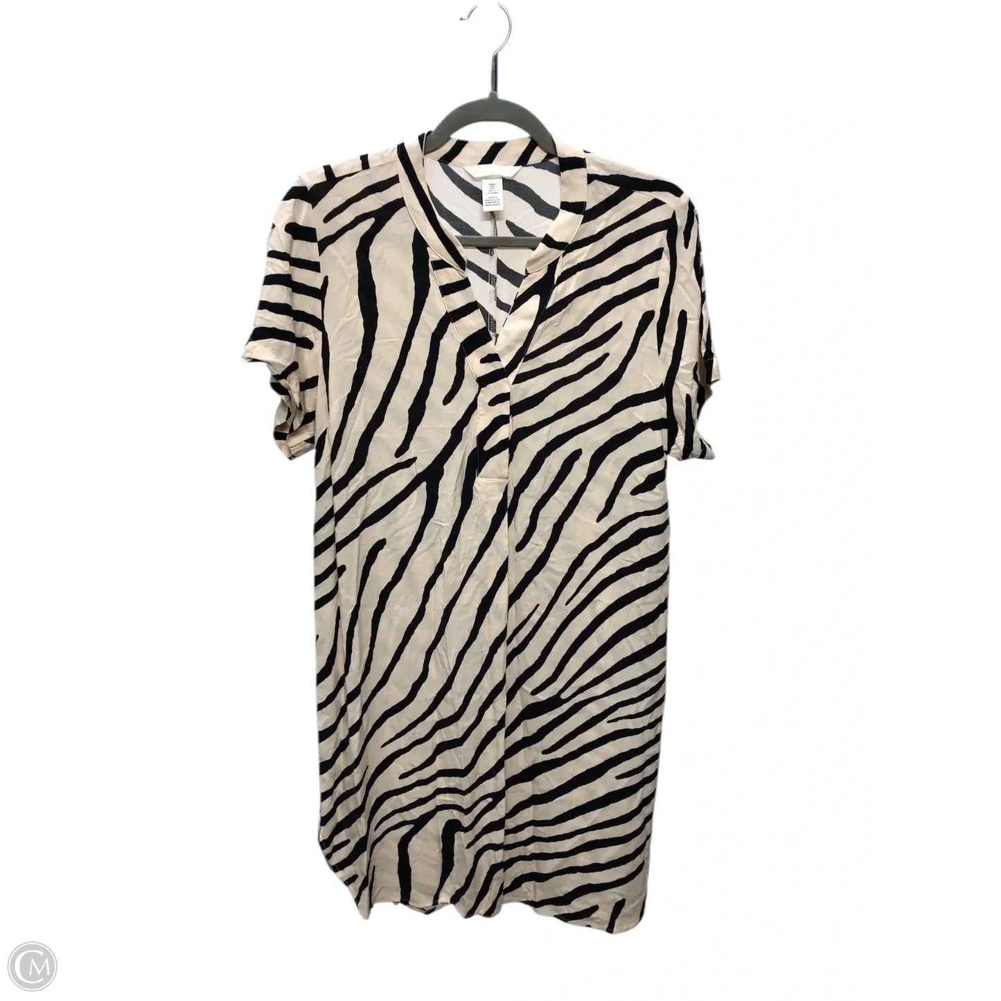 Dress Casual Short By H&m In Black & Tan, Size: S